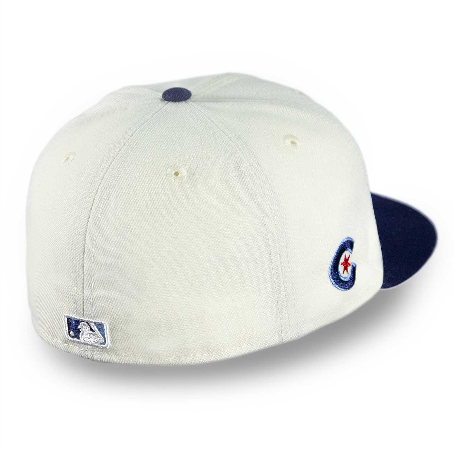 Chicago Cubs City Connect Cream Wordmark 59FIFTY Fitted Cap - Image 3