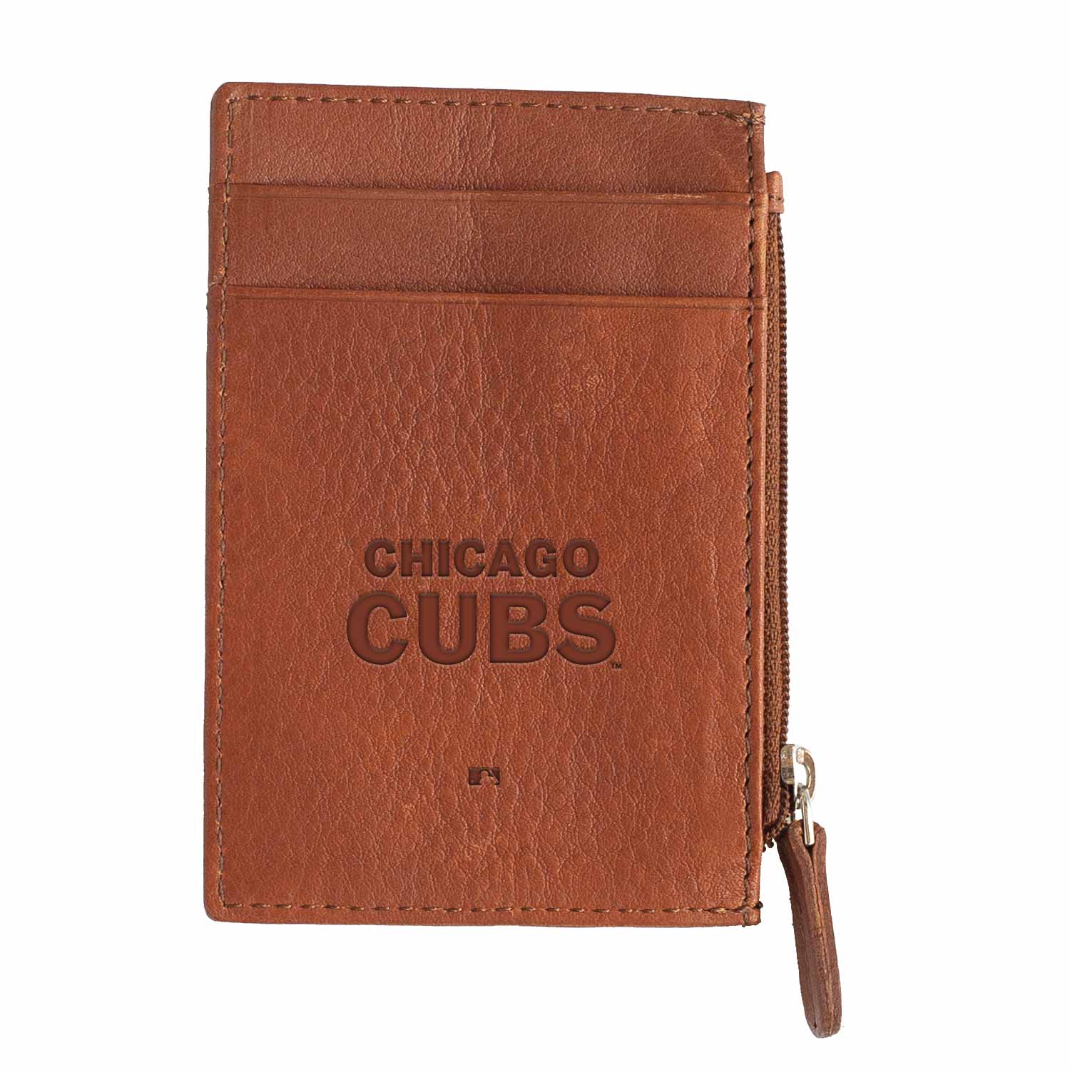 Chicago Cubs Cognac Zip ID Holder