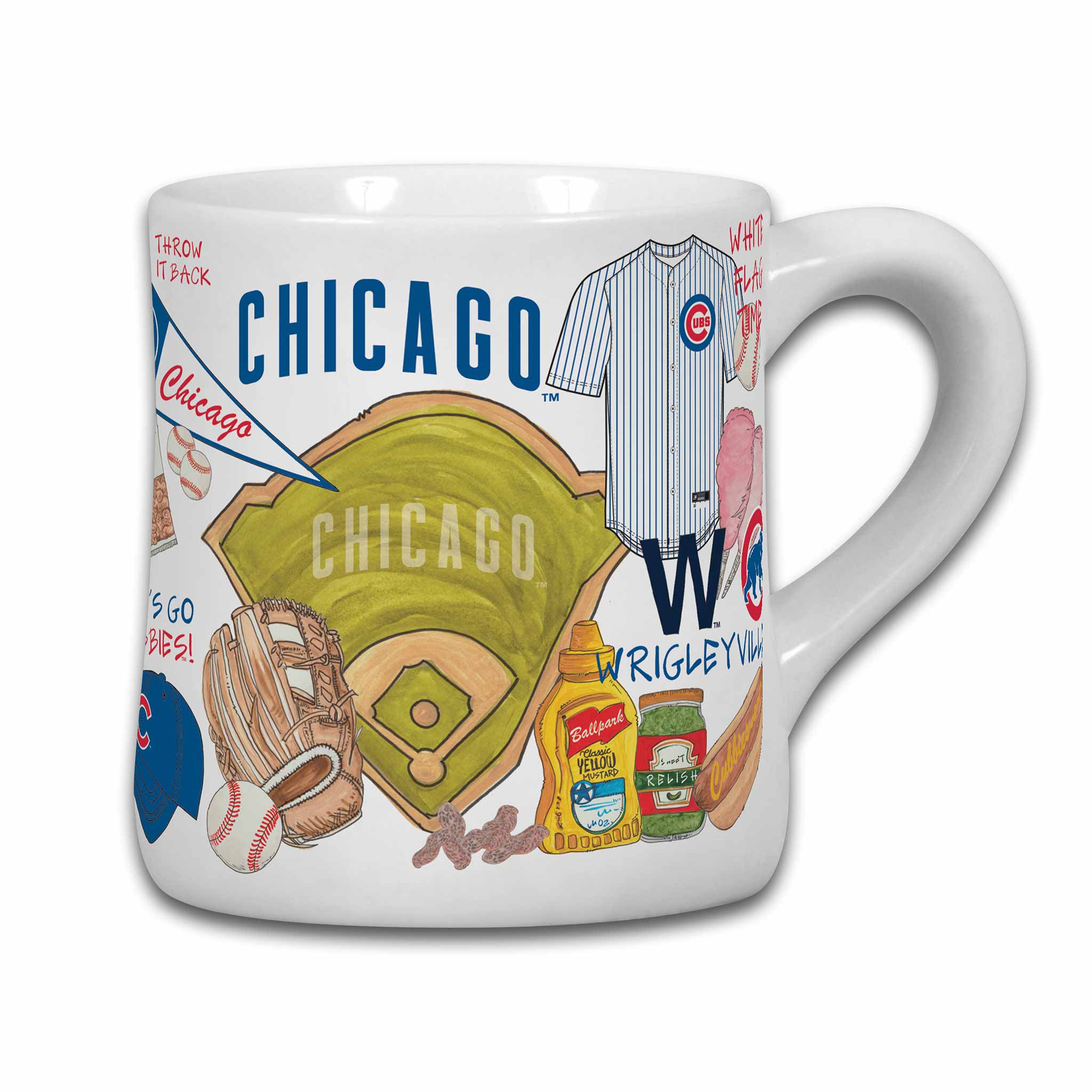Chicago Cubs Collage 20oz Coffee Mug - Image 2