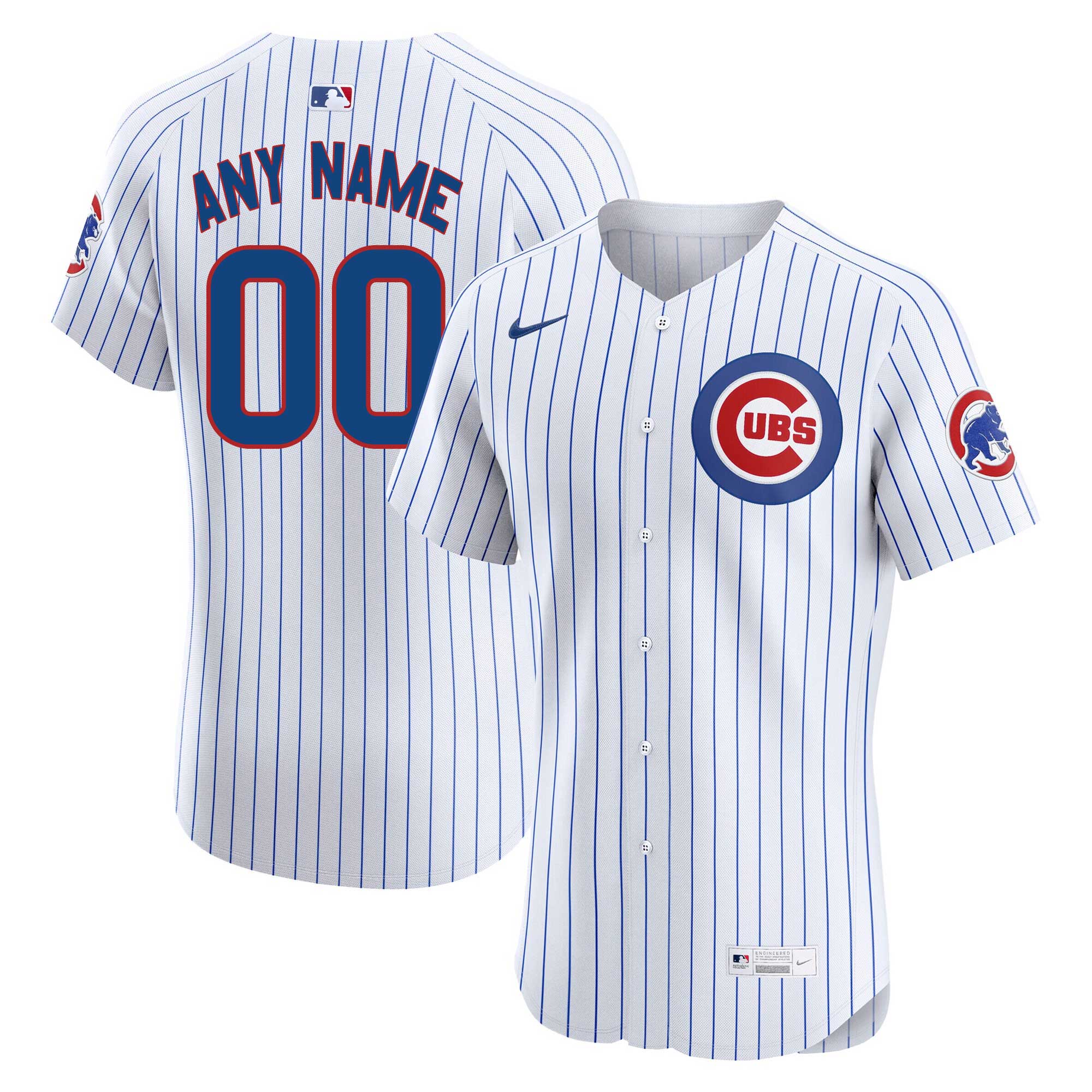 Chicago Cubs Customized Nike Home Elite Authentic Jersey