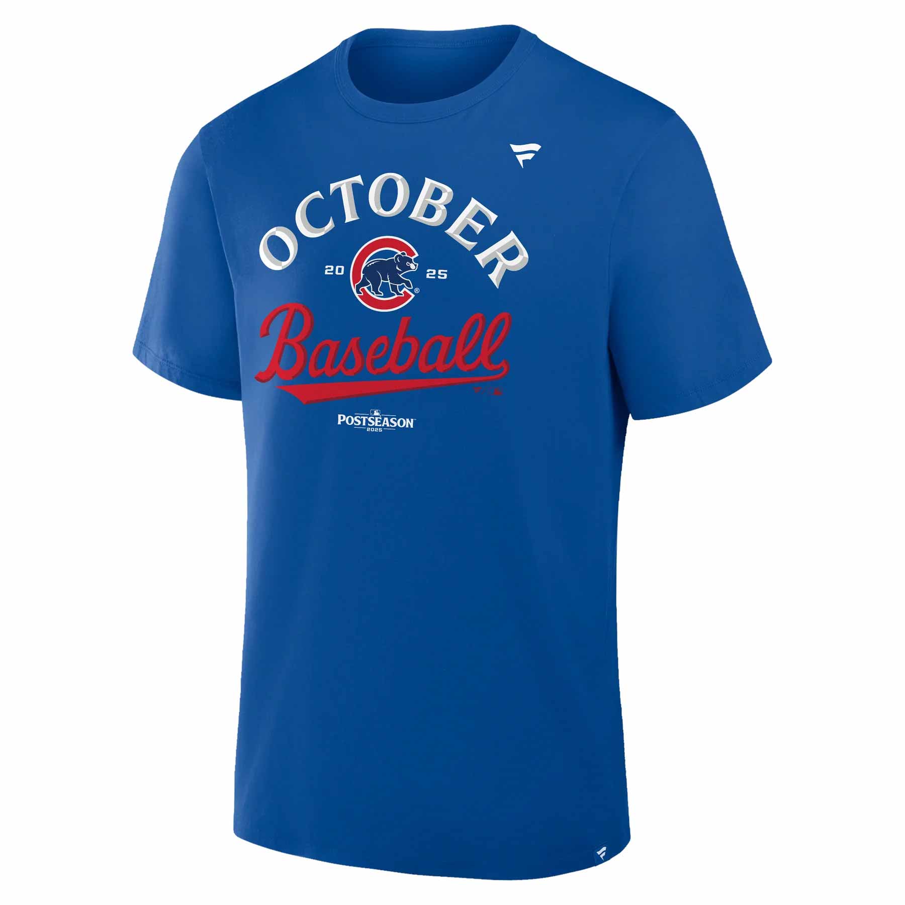 Chicago Cubs Fanatics 2025 Post Season Participant On Field Locker Room T-Shirt