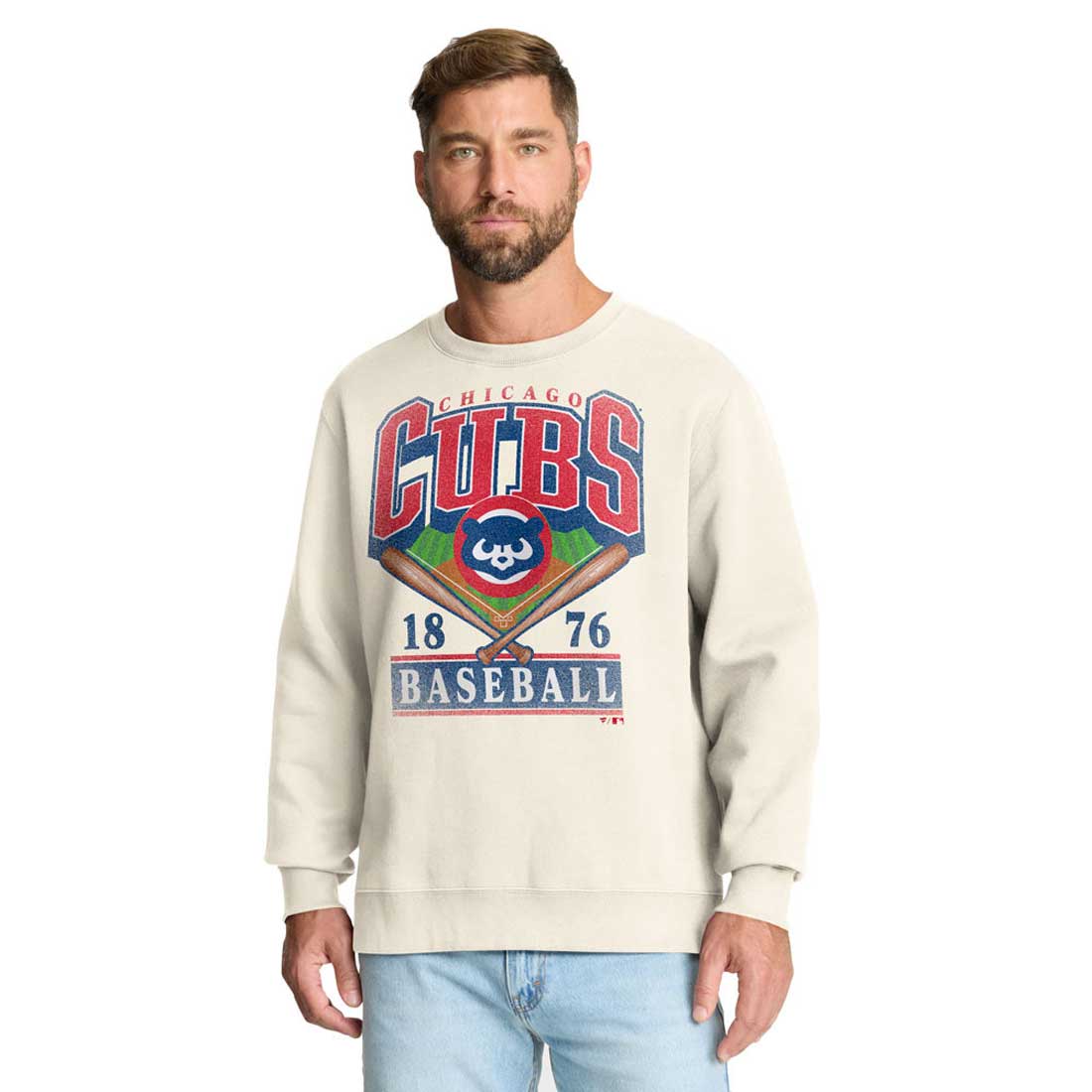 Chicago Cubs Fanatics Legacy Fleece Crew - Image 3
