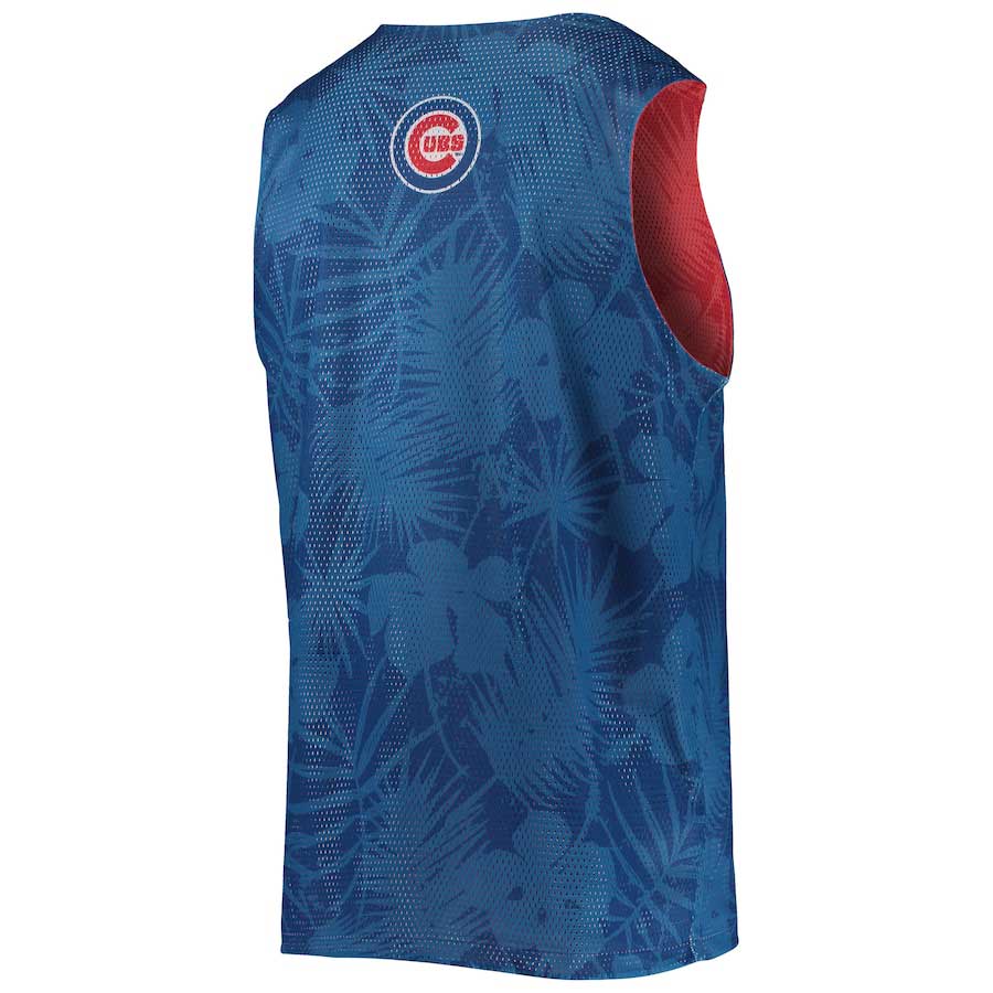 Chicago Cubs Floral Mesh Reversible Tank Top - Image 3