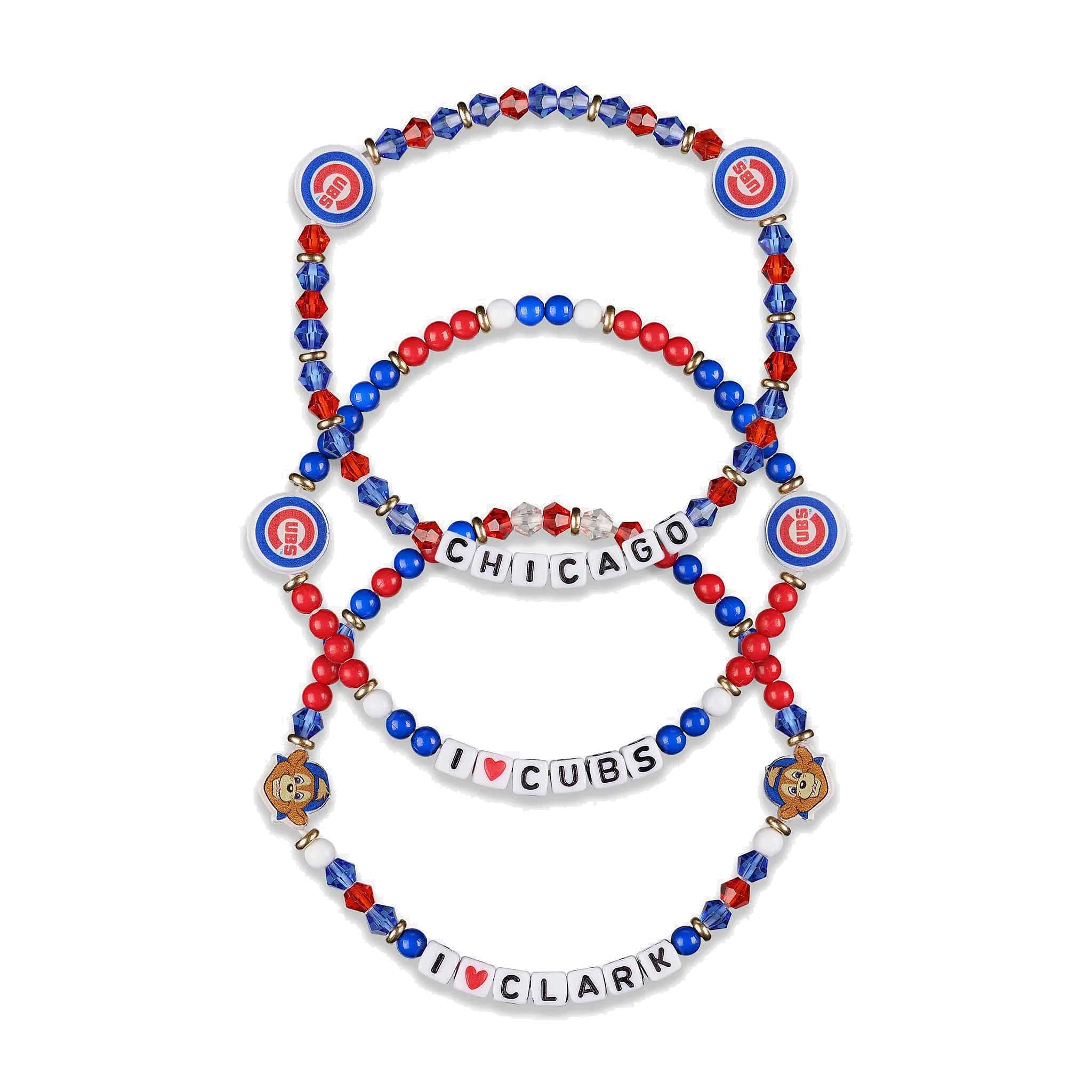 Chicago Cubs 3-Pack Friendship Bracelet - Image 2