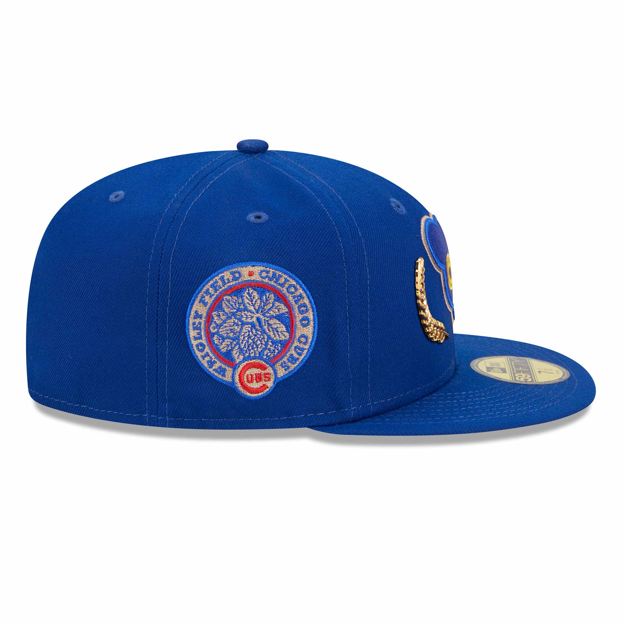 Chicago Cubs Gold Leaf 69 Bear 59FIFTY Fitted Cap - Image 6