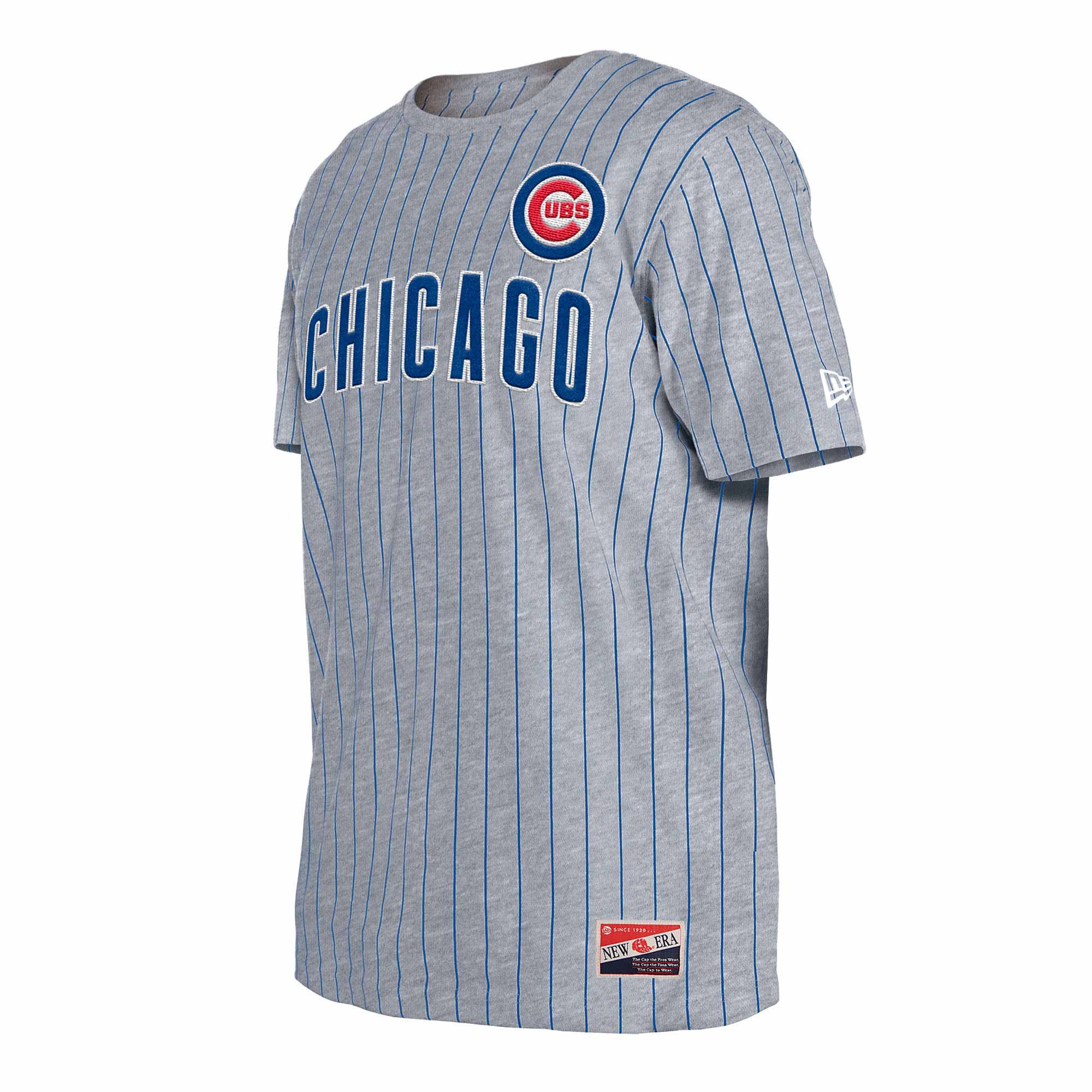 Chicago Cubs Grey Pintsripe T Shirt - Image 5