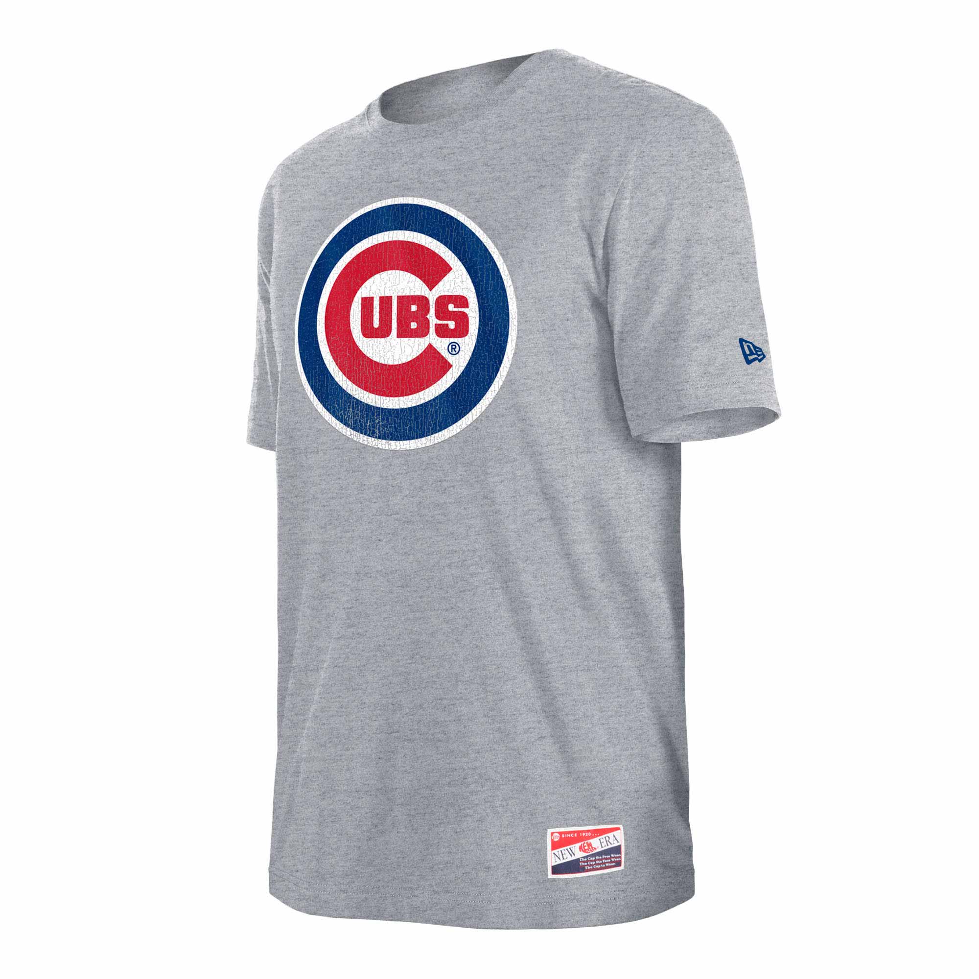 Chicago Cubs Heather Dolphin Grey Bullseye T-Shirt - Image 5