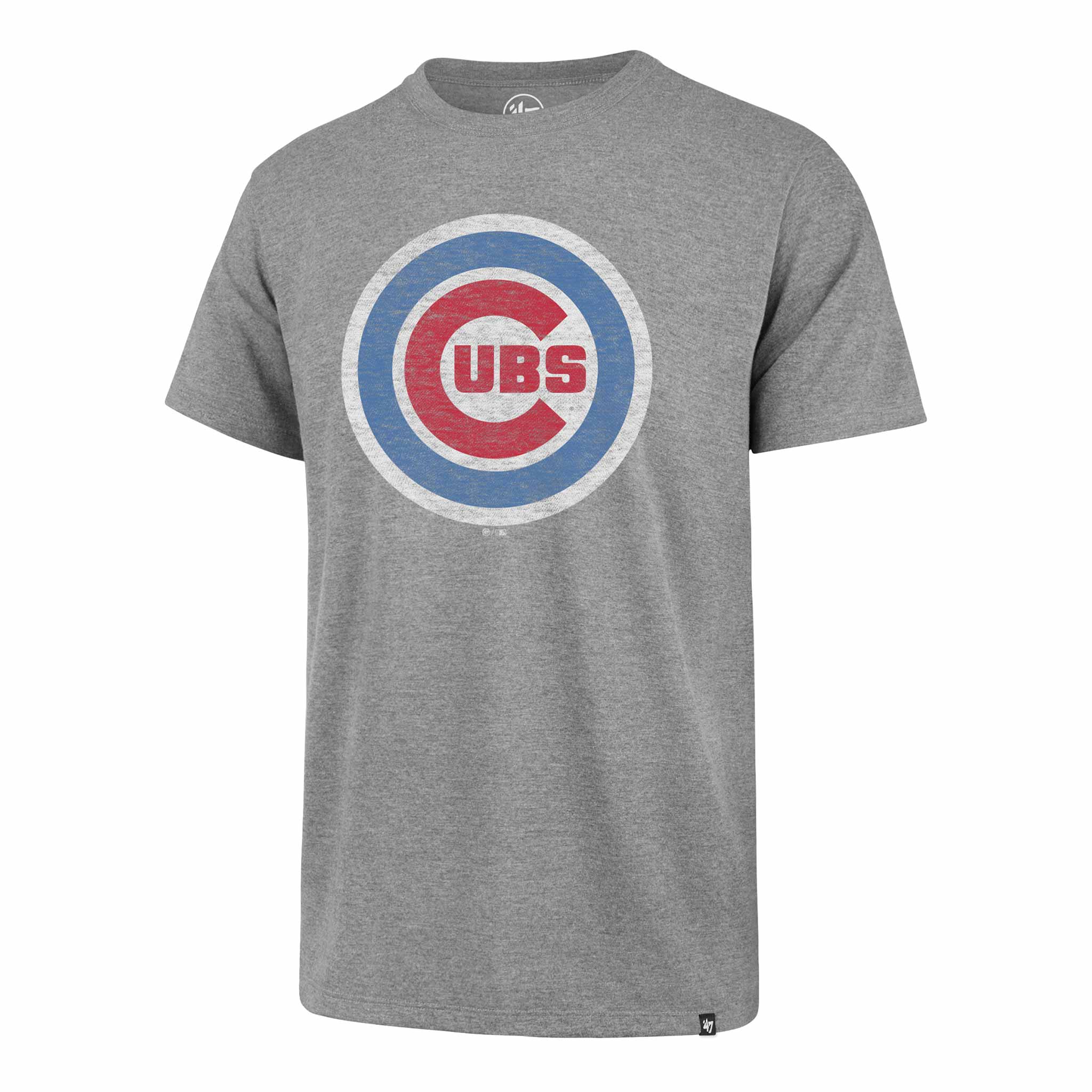 Chicago Cubs Heather Grey Bullseye Franklin T-Shirt