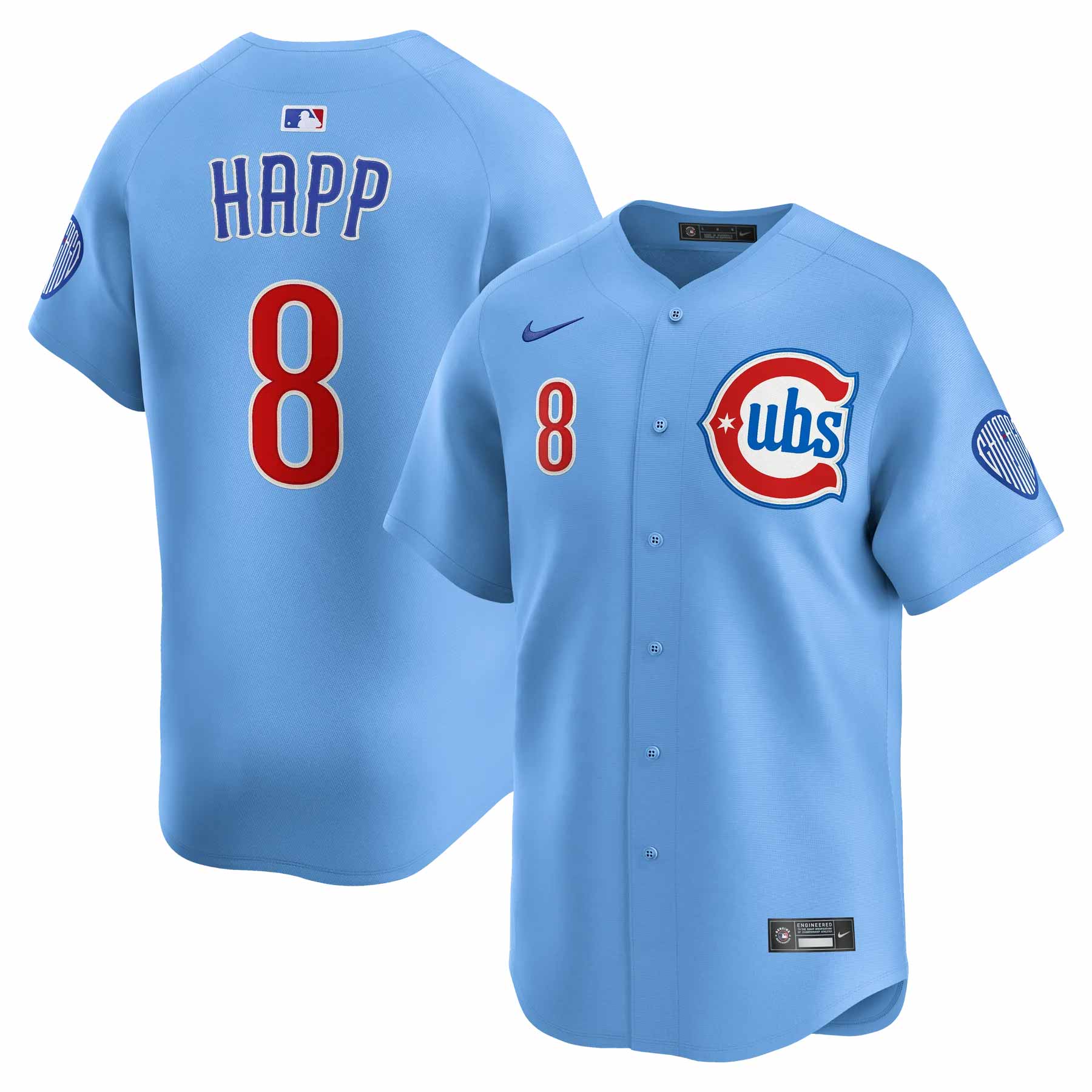 Chicago Cubs Ian Happ Blues Alternate 2 Nike Vapor Limited Jersey
