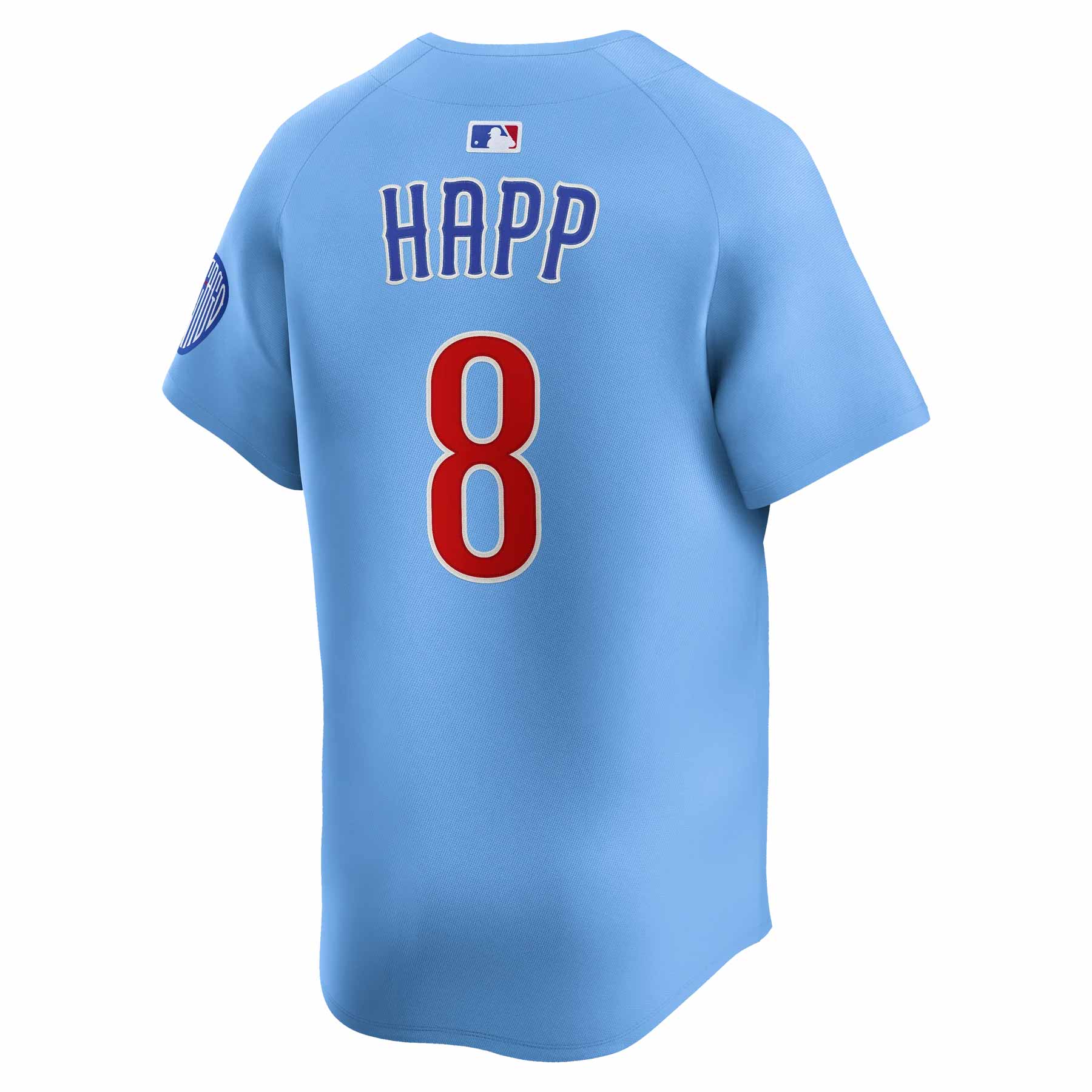 Chicago Cubs Ian Happ Blues Alternate 2 Nike Vapor Limited Jersey - Image 3