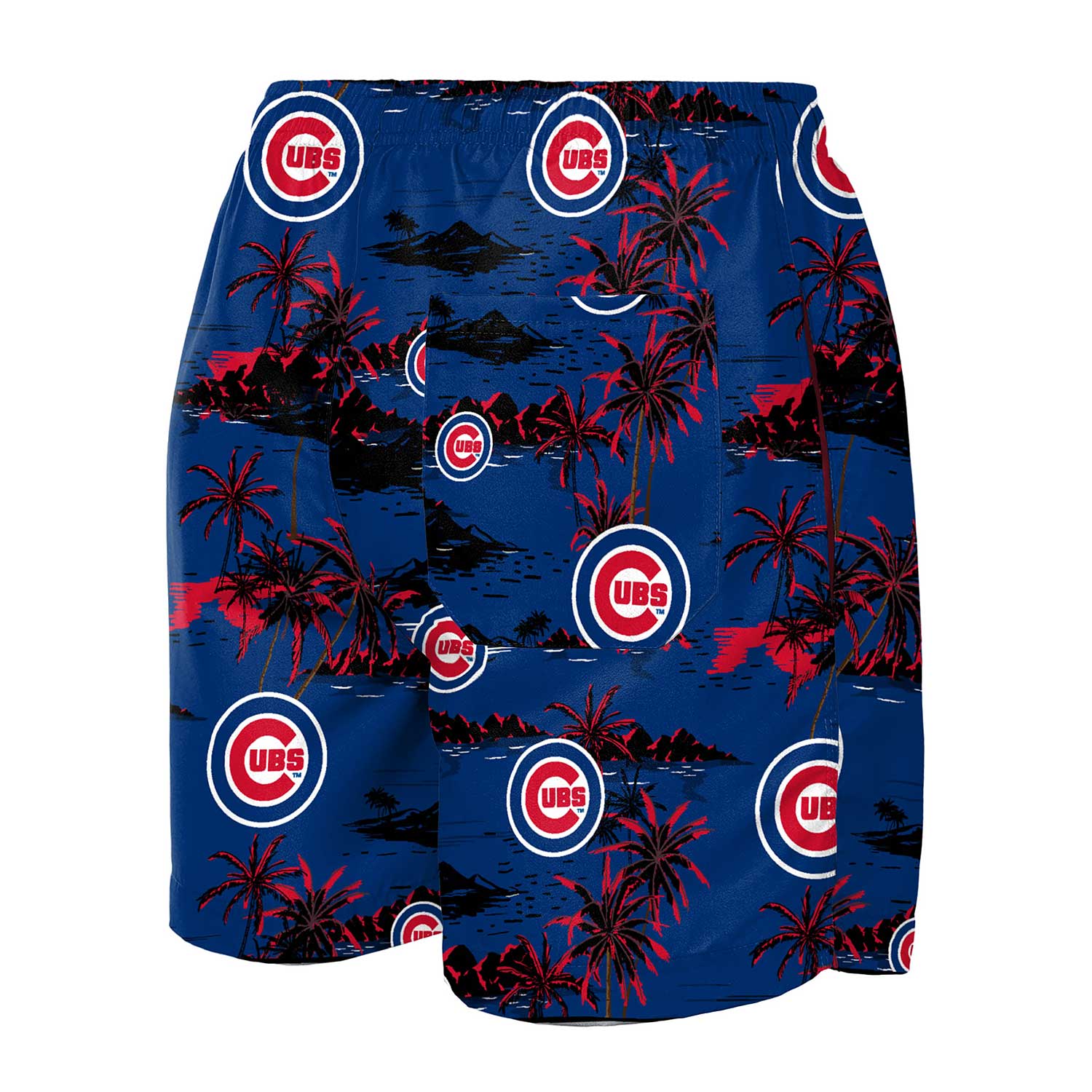 Chicago Cubs Island Palm Swim Trunks - Image 2