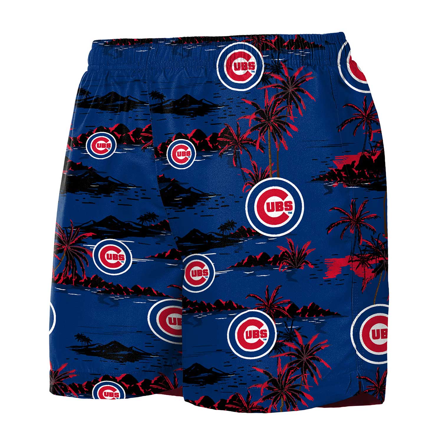 Chicago Cubs Island Palm Swim Trunks - Image 3