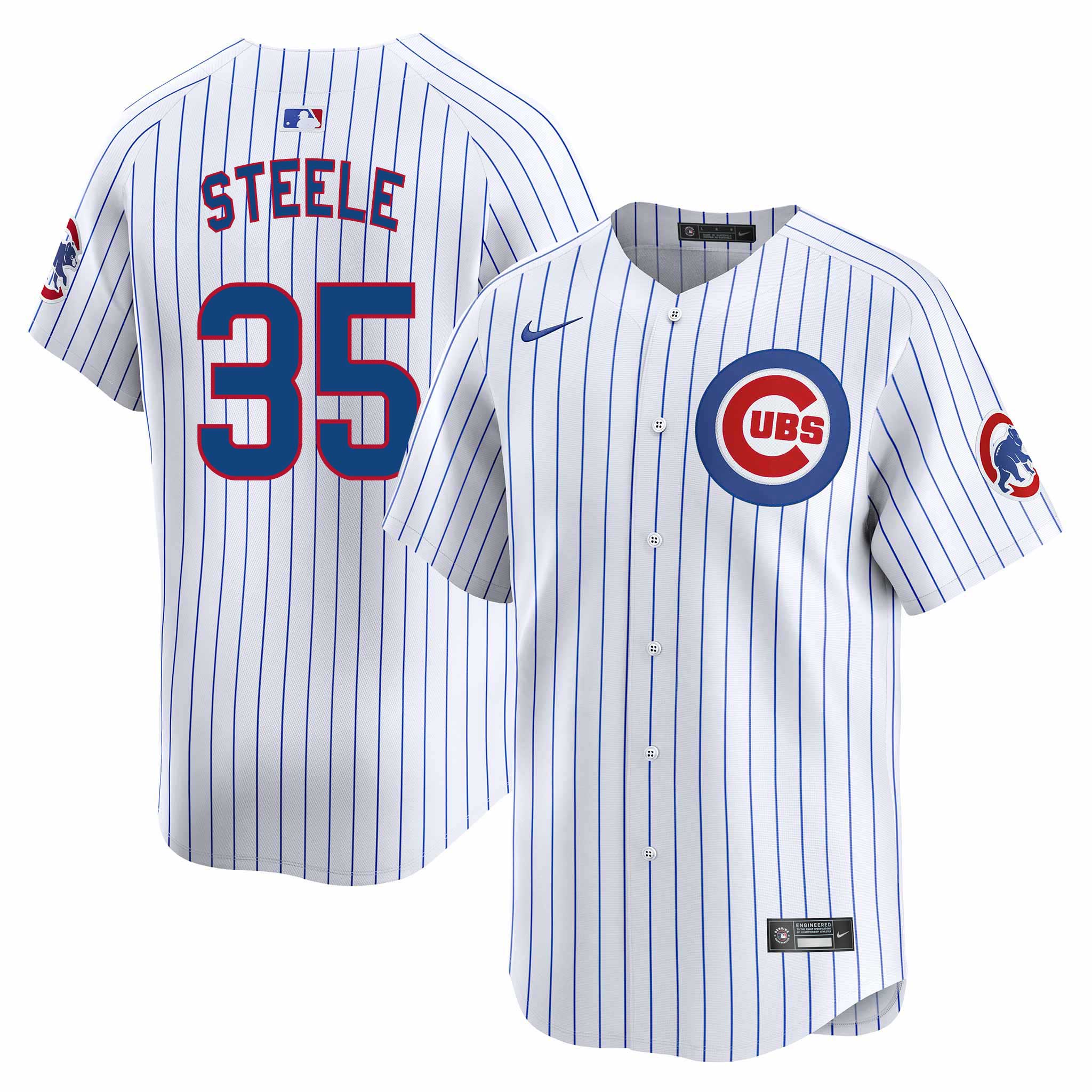 Chicago Cubs Justin Steele Nike Home Vapor Limited Jersey With Authentic Lettering