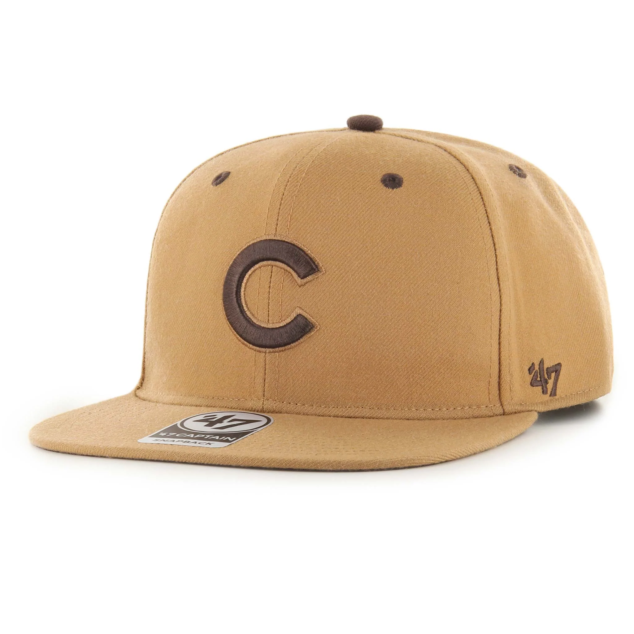 Chicago Cubs Camel Toffee Captain Snapback Cap