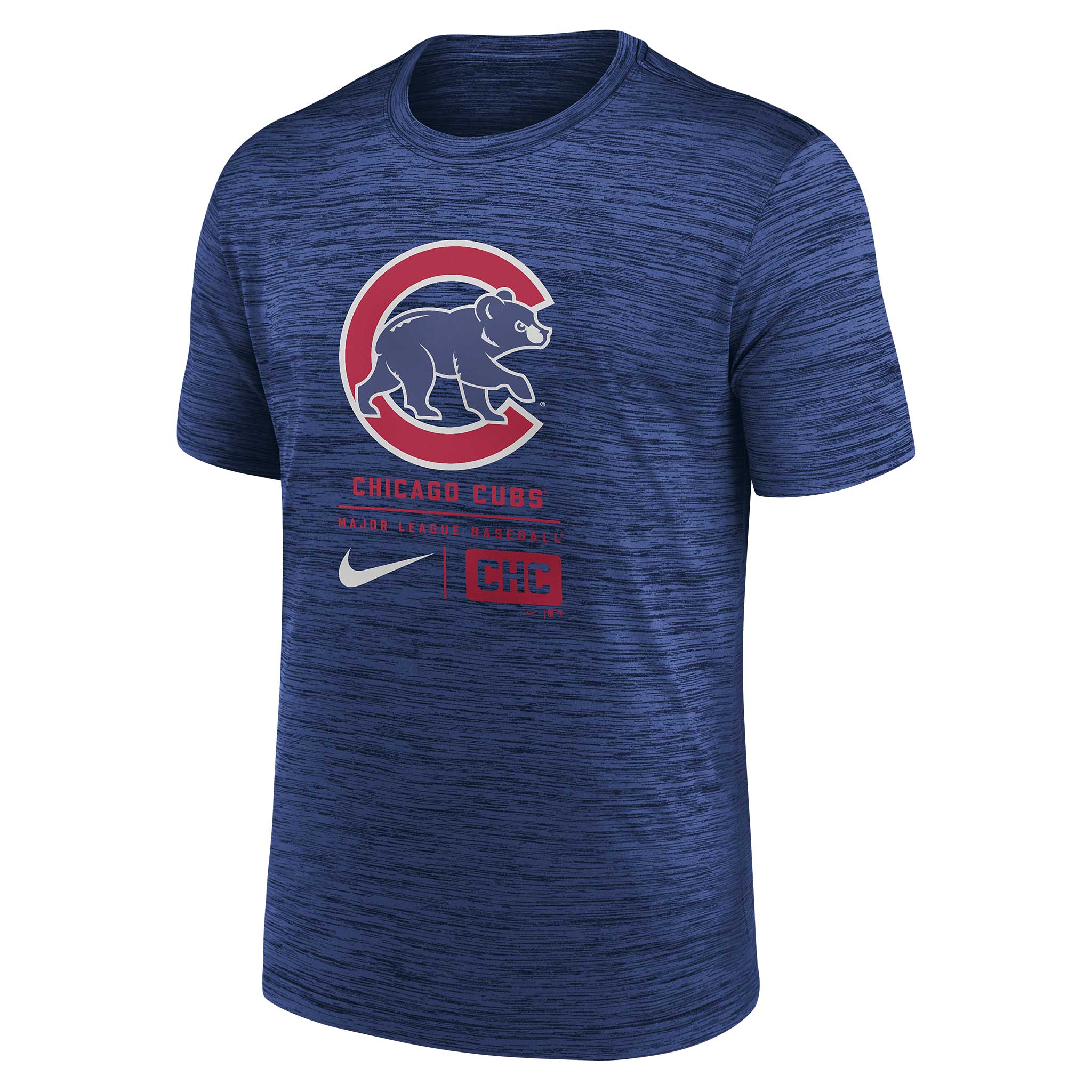 Chicago Cubs Large Logo Velocity Nike T-Shirt