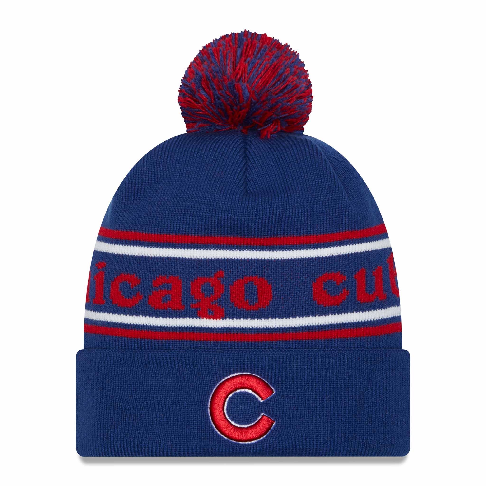 Chicago Cubs Marquee Pom Knit Hat