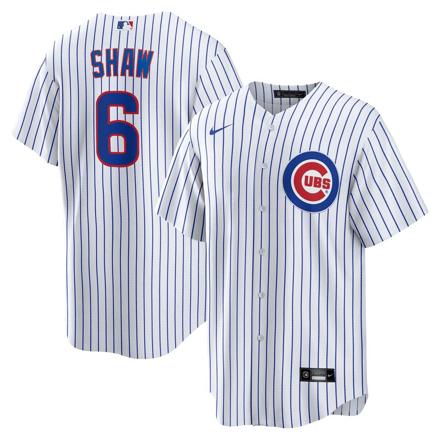 Chicago Cubs Matt Shaw Nike Home Replica Jersey With Authentic Lettering