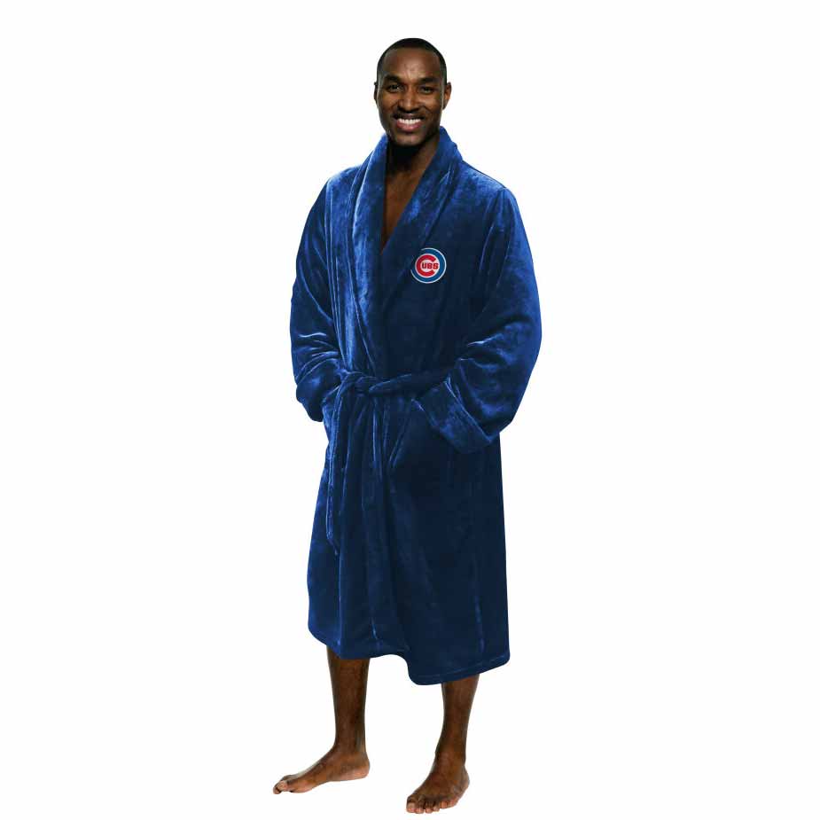Chicago Cubs Men's Silk Touch Bathrobe - Image 2