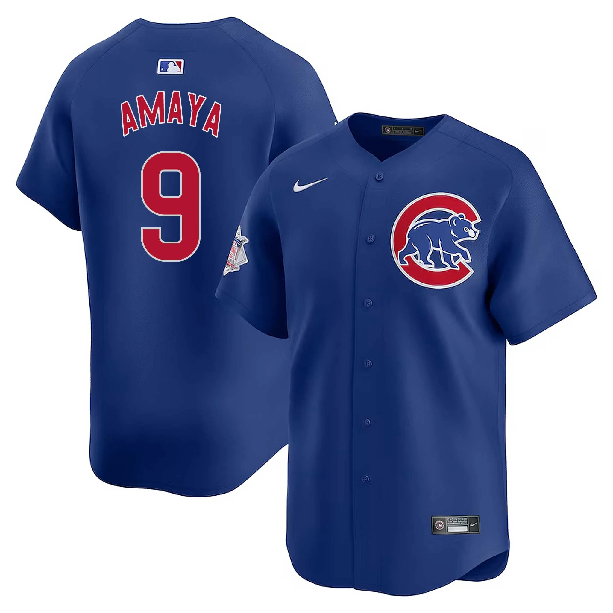 Chicago Cubs Miguel Amaya Nike Alternate Vapor Limited Jersey With Authentic Lettering