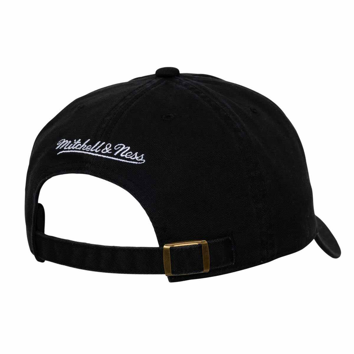 Chicago Cubs Mitchell And Ness Black On Black Adjustable Cap - Image 2