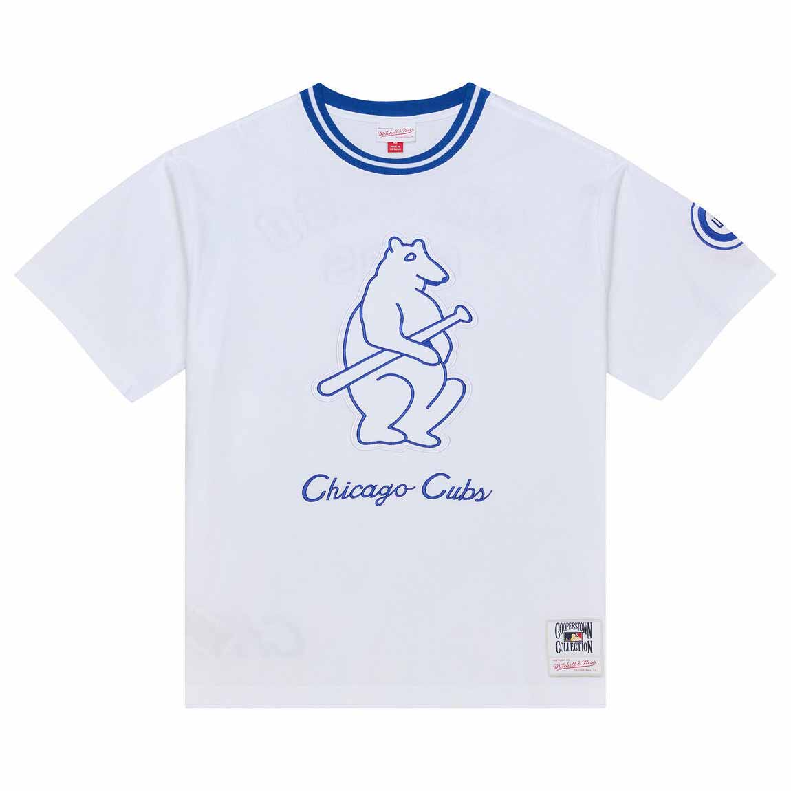 Chicago Cubs Mitchell & Ness Arctic White Short Sleeve T Shirt - Image 2