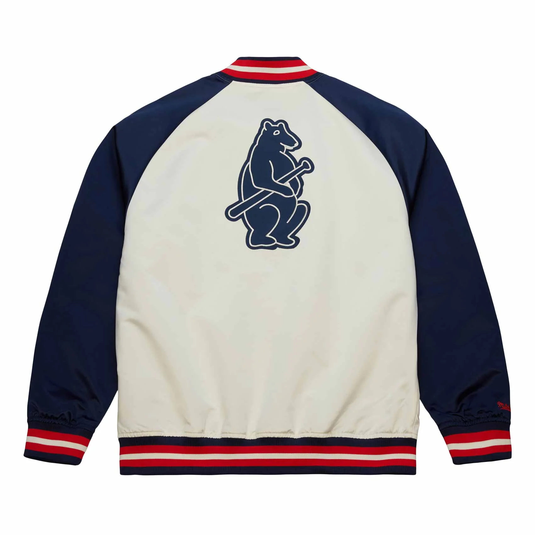 Chicago Cubs Mitchell & Ness Double Clutch Satin Jacket - Image 2