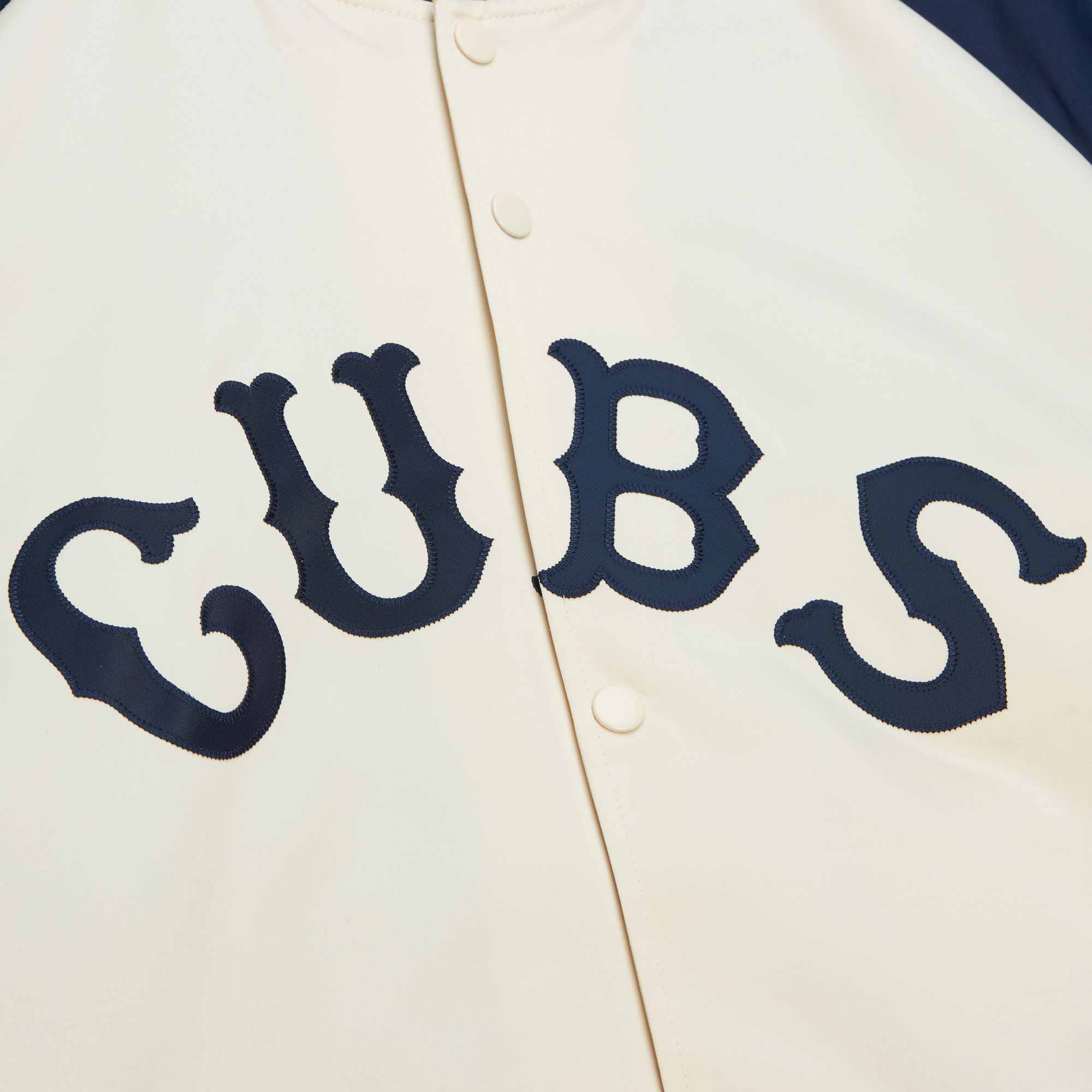 Chicago Cubs Mitchell & Ness Double Clutch Satin Jacket - Image 4