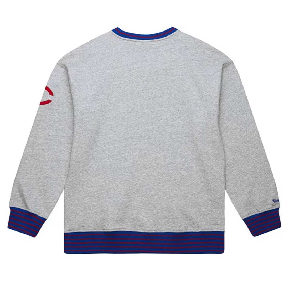 Chicago Cubs Mitchell & Ness Throw It Back Crewneck Sweatshirt - Image 2