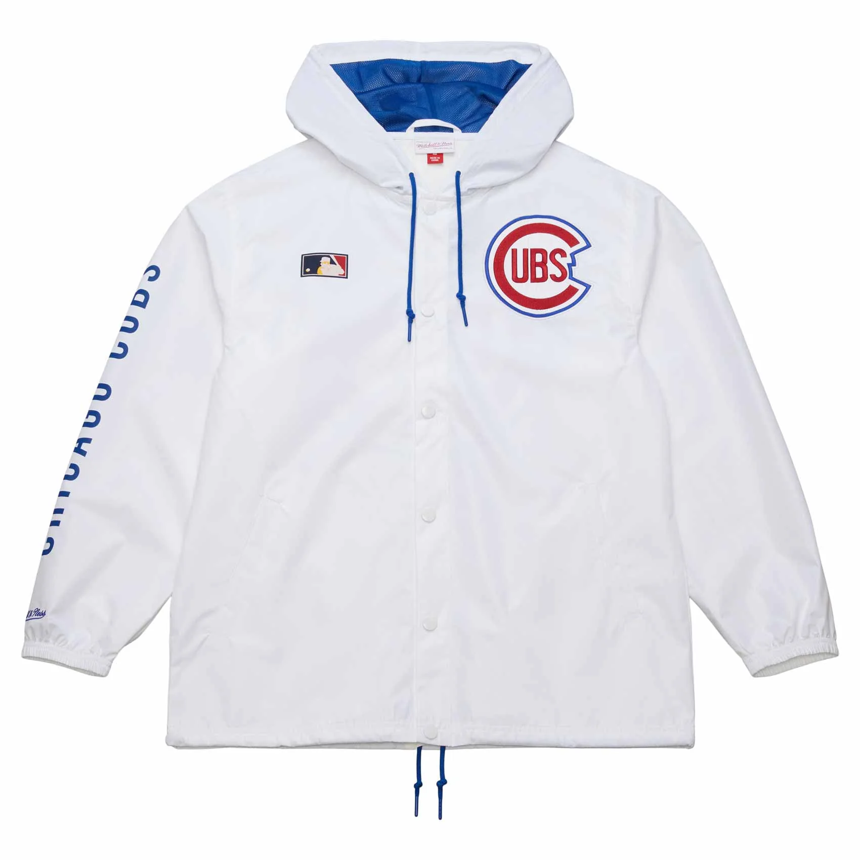 Chicago Cubs Mitchell & Ness White Coaches Jacket - Image 2