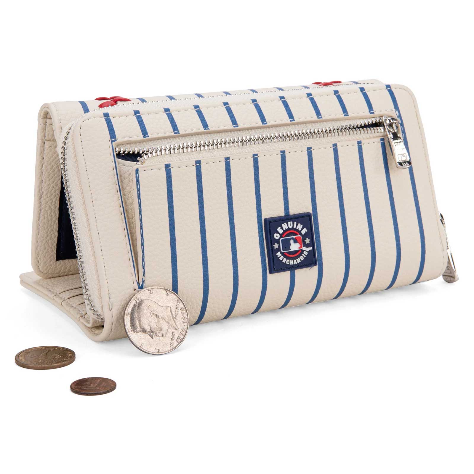 Chicago Cubs Montana West Pinstripe Wallet Wristlet - Image 3