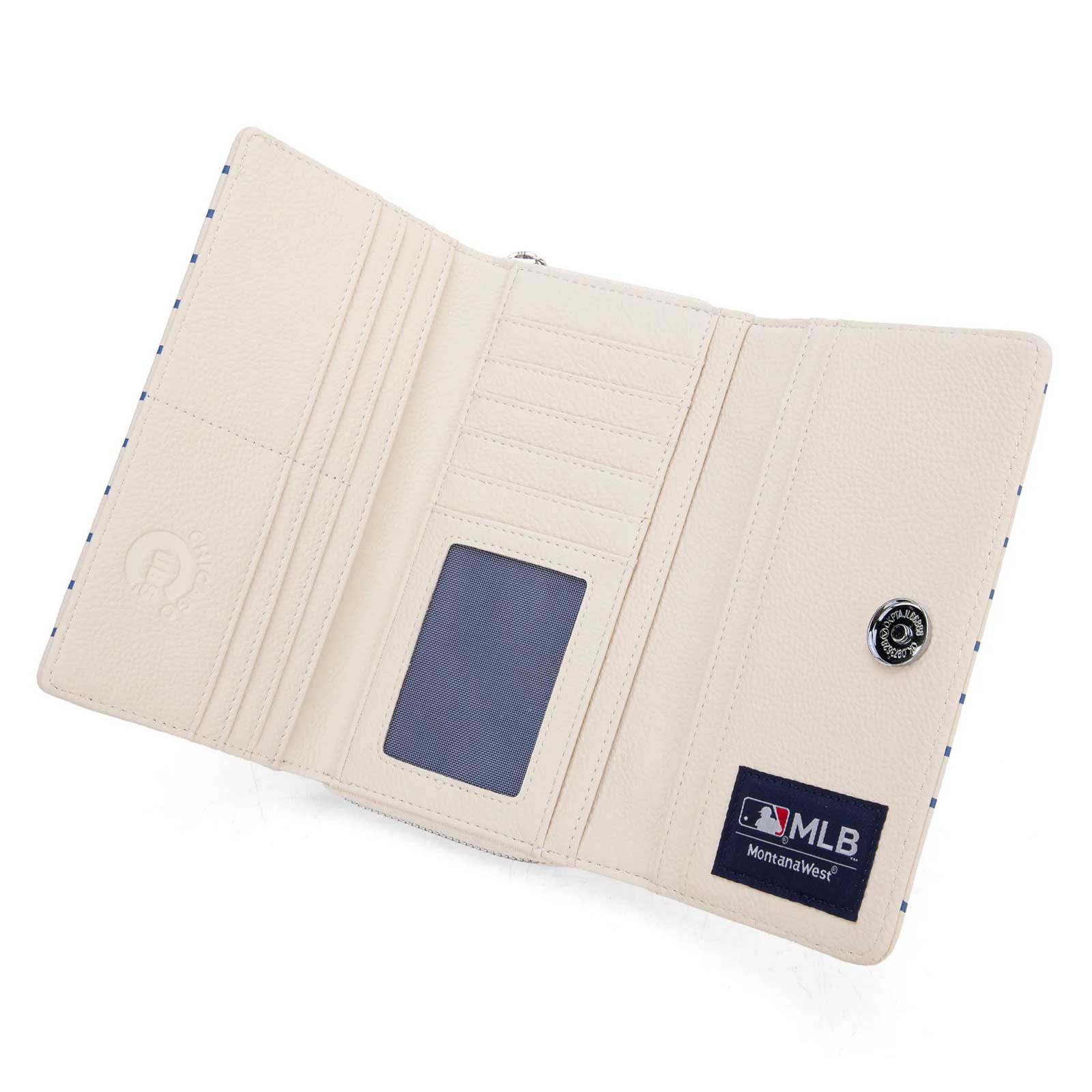 Chicago Cubs Montana West Pinstripe Wallet Wristlet - Image 4