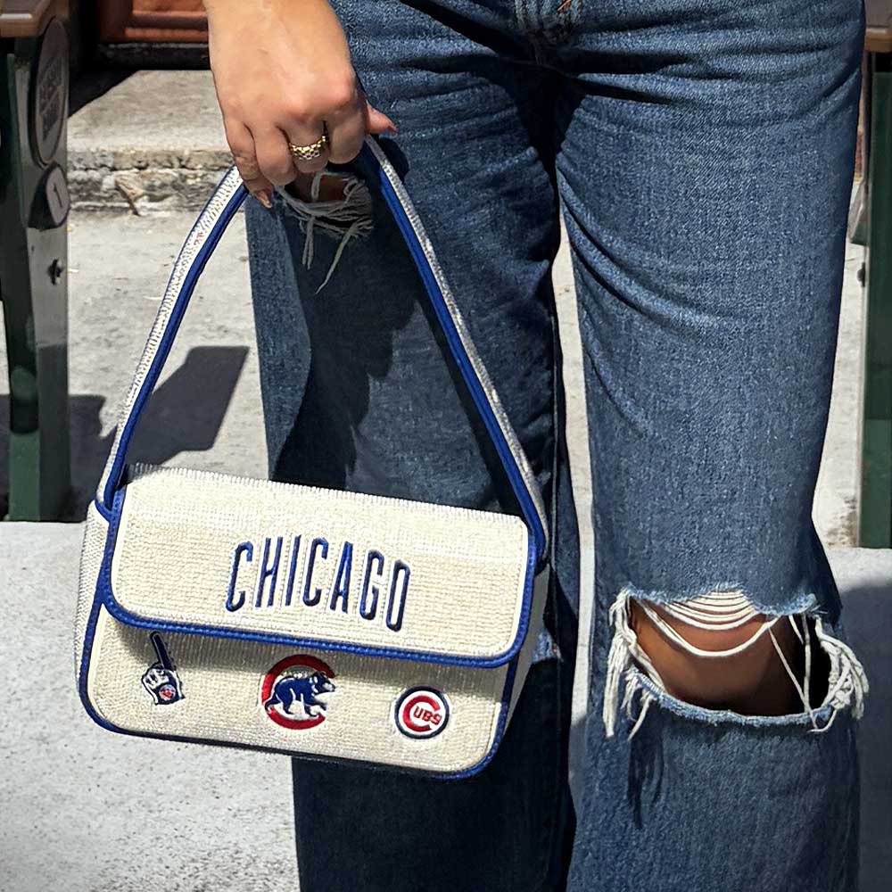 Chicago Cubs Montana West Three Logo Handbag - Image 7