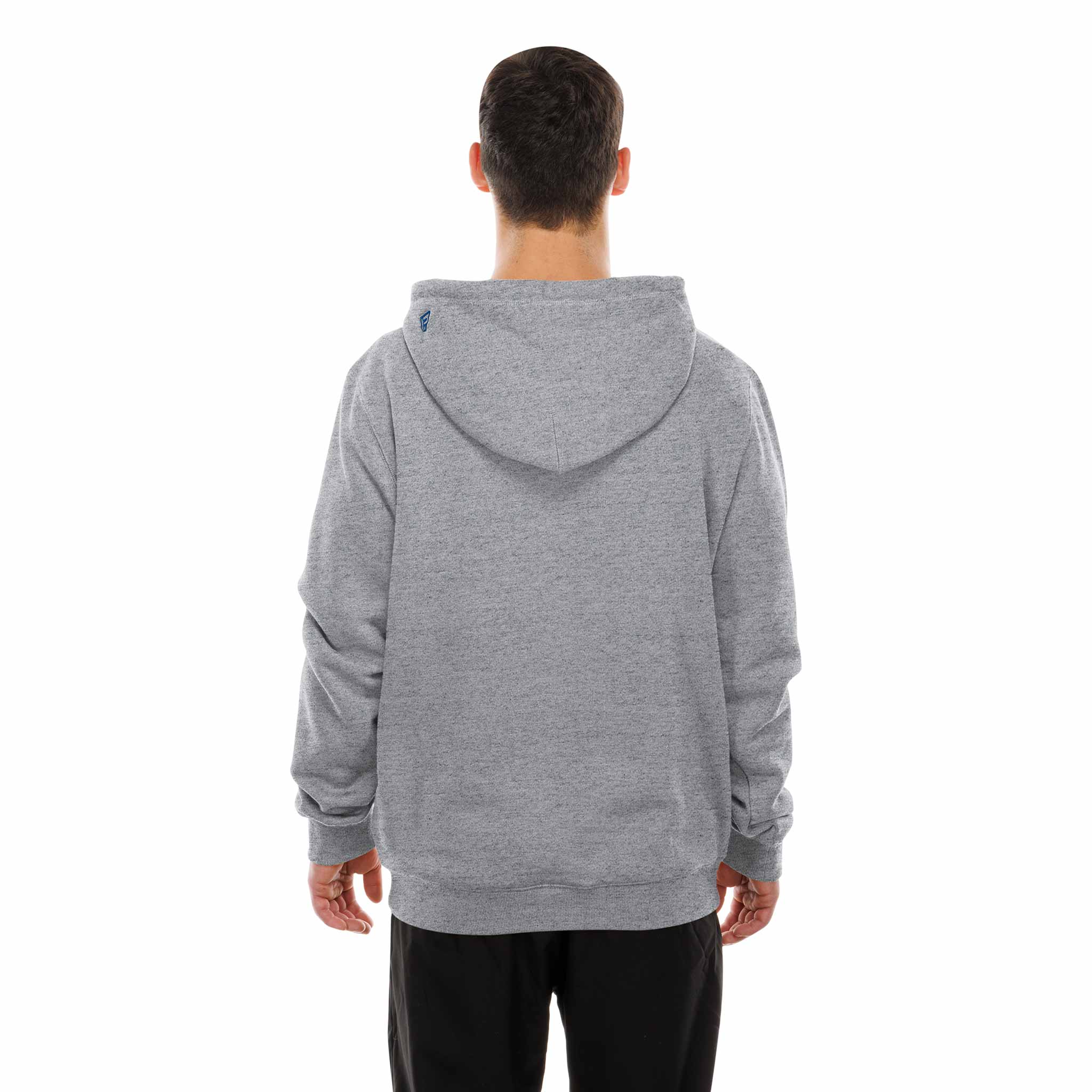 Chicago Cubs New Era 1984 Bear Bubble Grey Hooded Sweatshirt - Image 4