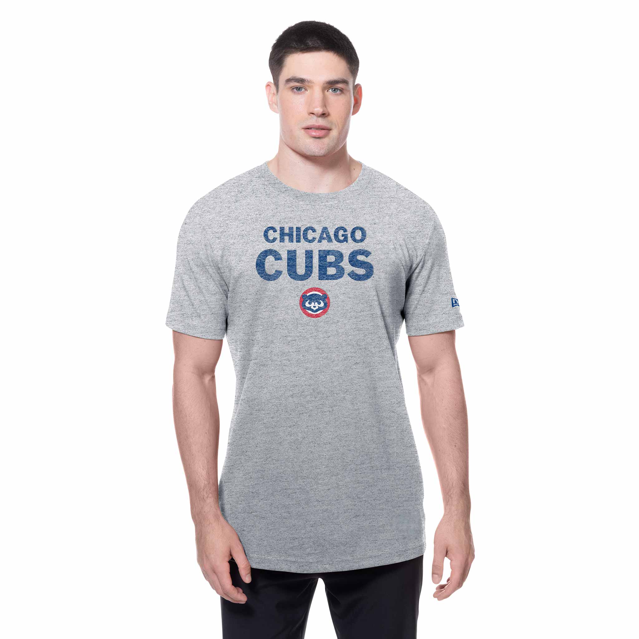 Chicago Cubs New Era 1984 Bear Bubble Grey T-Shirt - Image 3