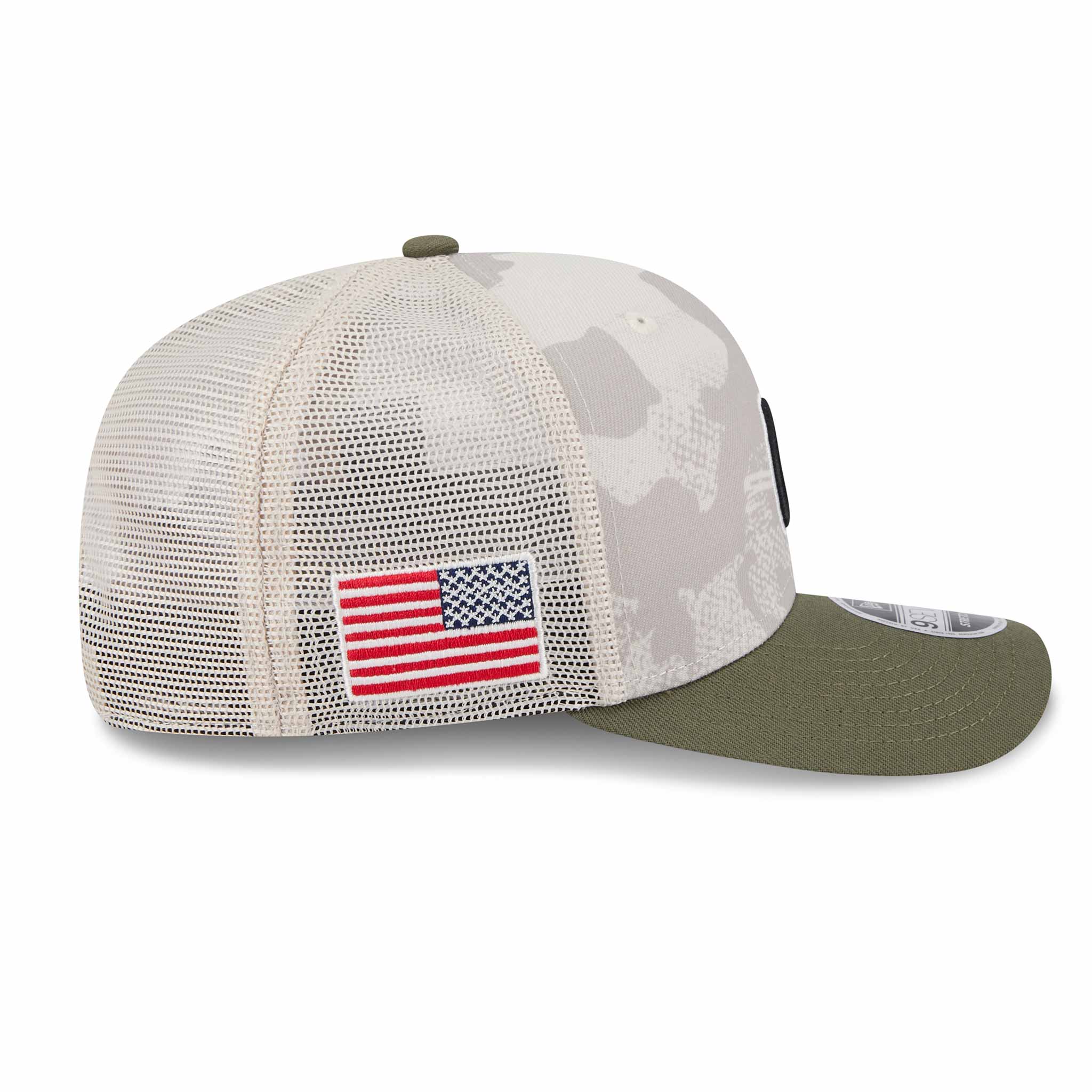 Chicago Cubs New Era 2025 Armed Forces Day 9SEVENTY Stretch Snap Adjustable Cap - Image 6
