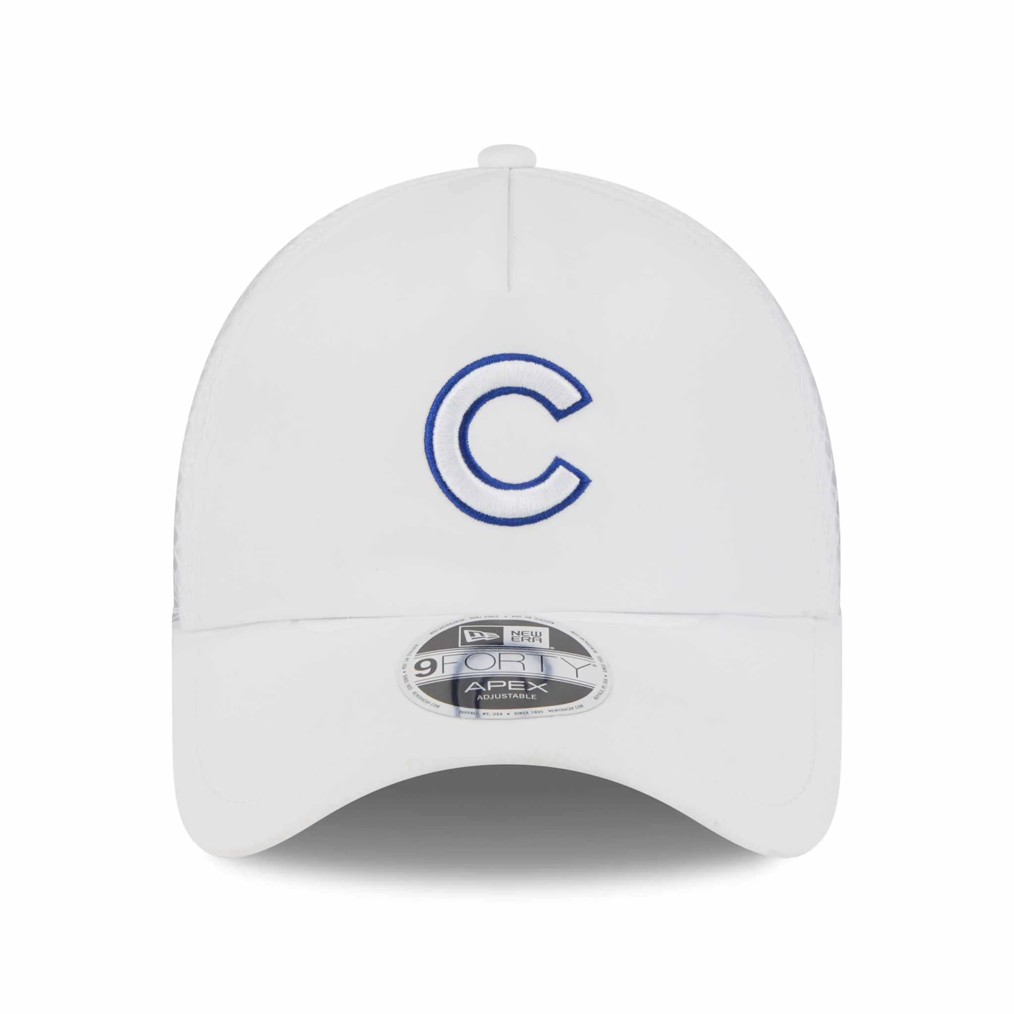 Chicago Cubs New Era 2026 White Batting Practice 9FORTY Apex Adjustable Cap - Image 4