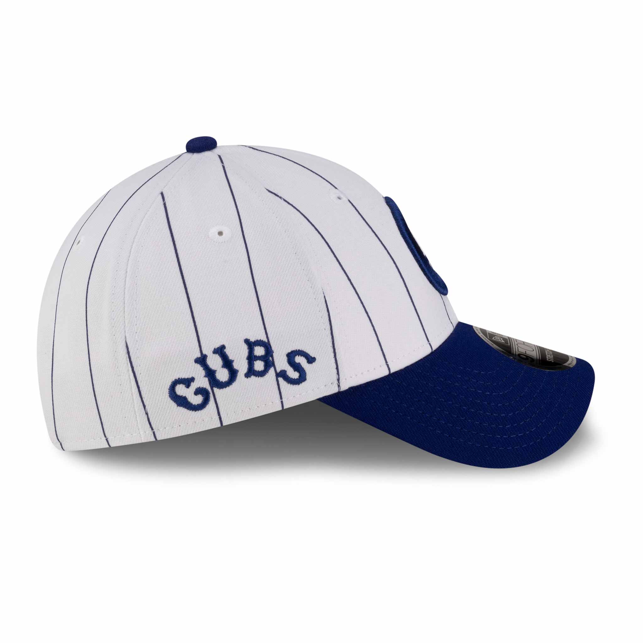 Chicago Cubs New Era 9FORTY White Pinstripe 1908 Bear In C Adjustable Cap - Image 6
