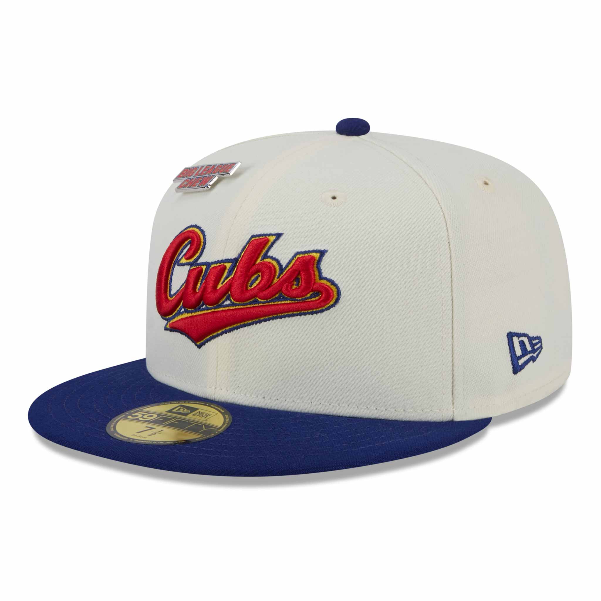 Chicago Cubs New Era Big League Chew 2024 59FIFTY White Royal Fitted Cap - Image 4
