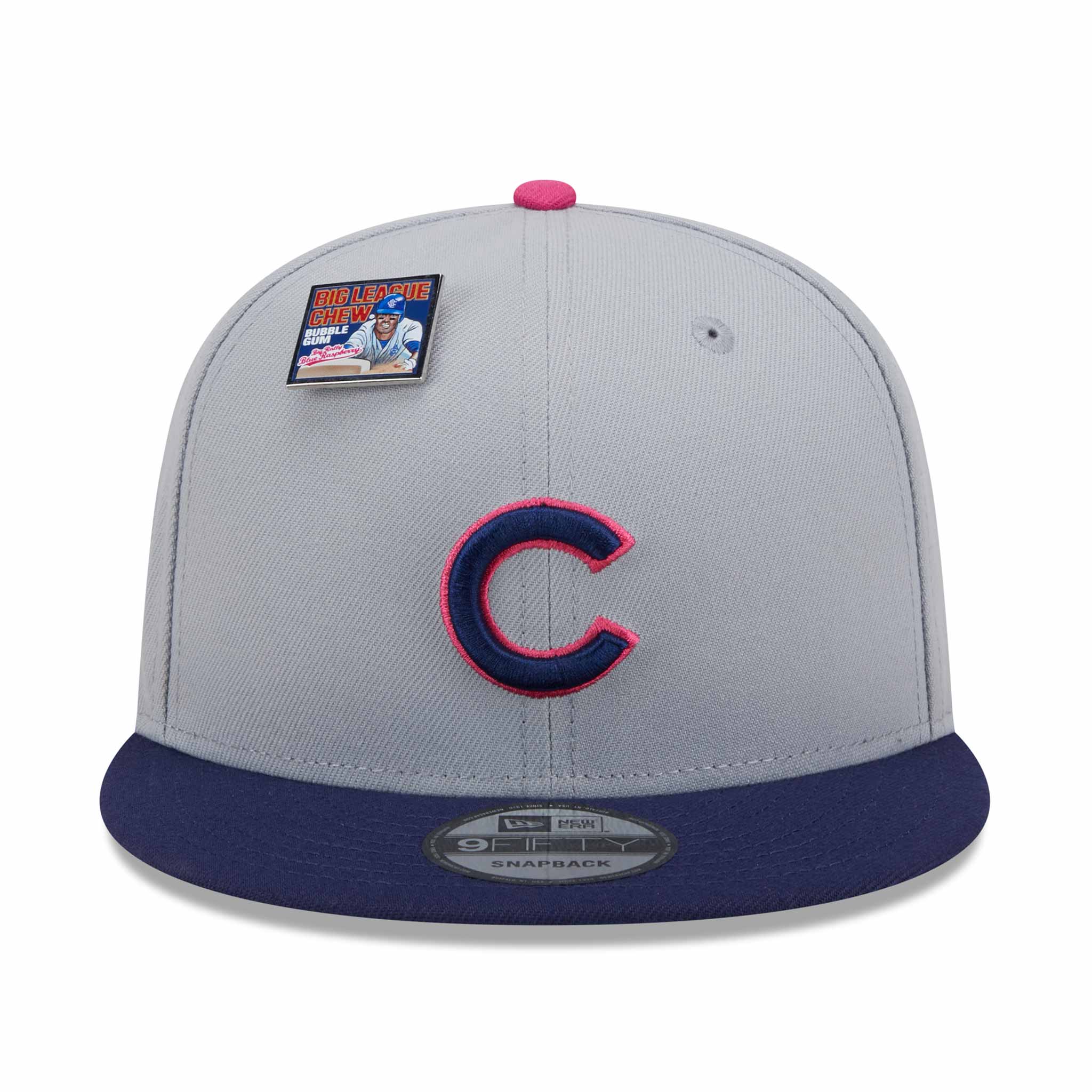 Chicago Cubs New Era Big League Chew 2024 9FFIFTY Grey Blue Snap Back Cap - Image 5