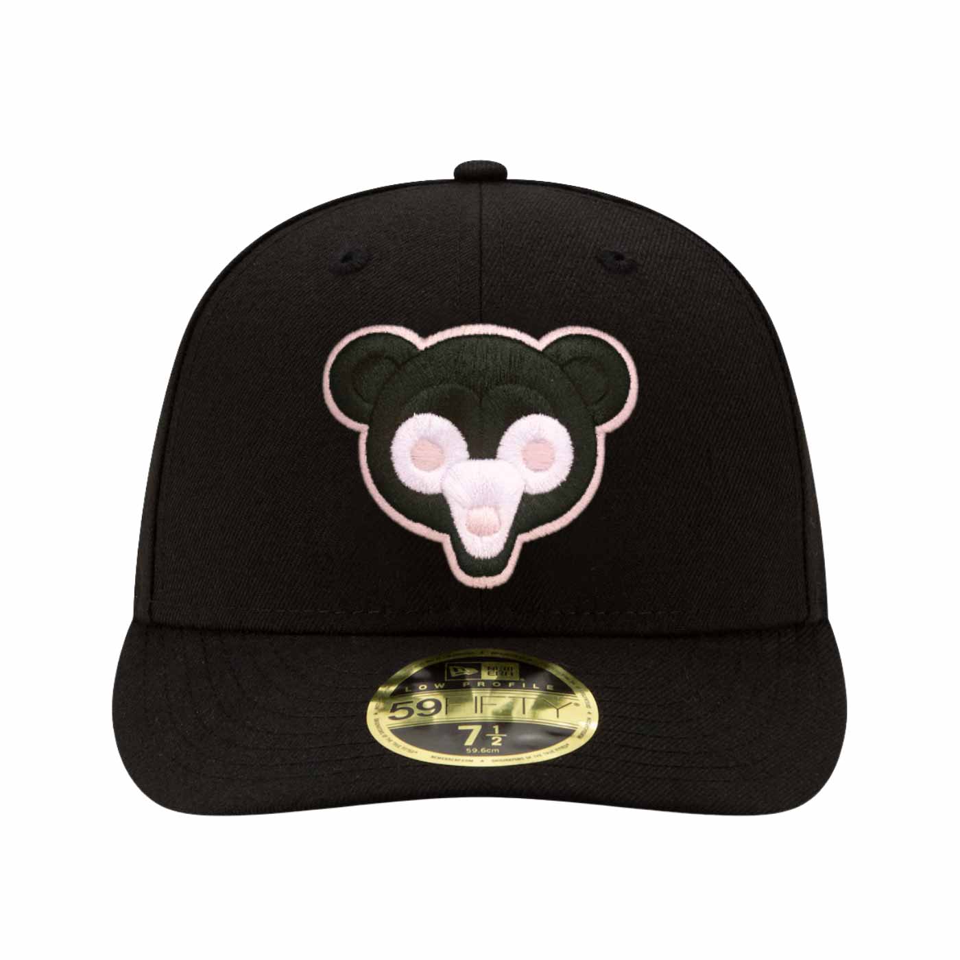 Chicago Cubs New Era Black Pink 1969 Bear and Patch Low Profile 59FIFTY Fitted Cap - Image 2