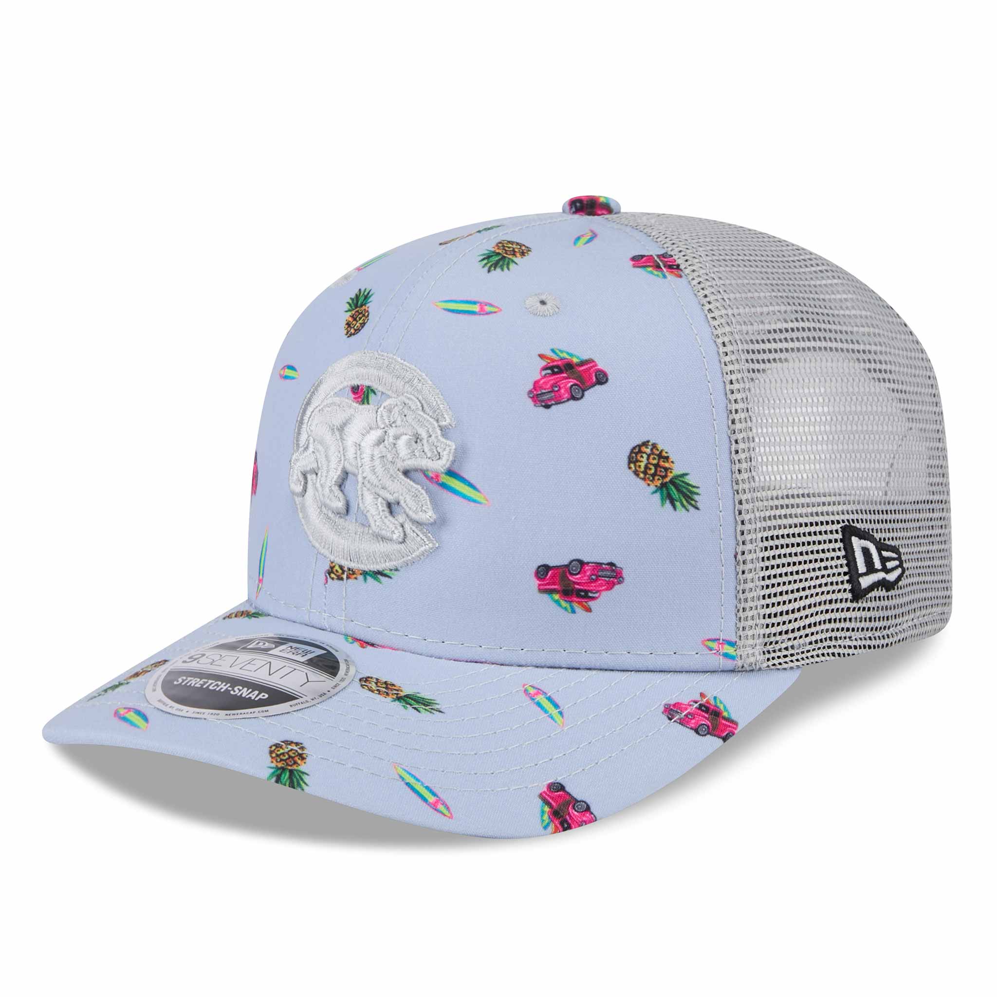 Chicago Cubs New Era Fruit Print 9SEVENTY Stretch Snap Adjustable Cap