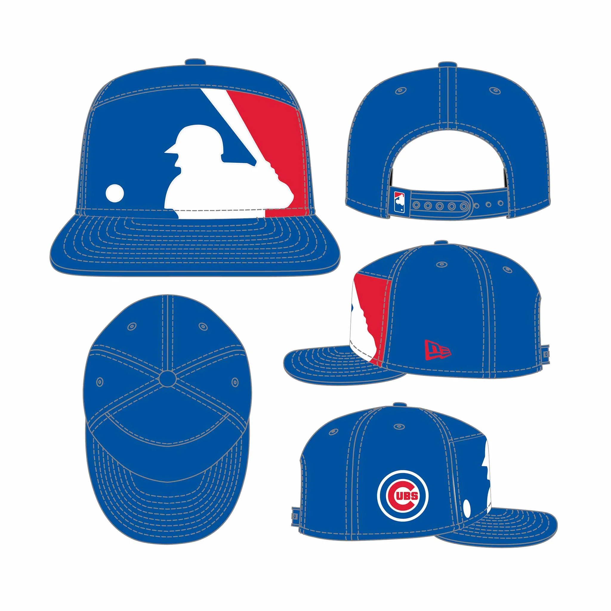 Chicago Cubs New Era MLB Batter 9FIFTY Snap Back Adjustable Cap - Image 8