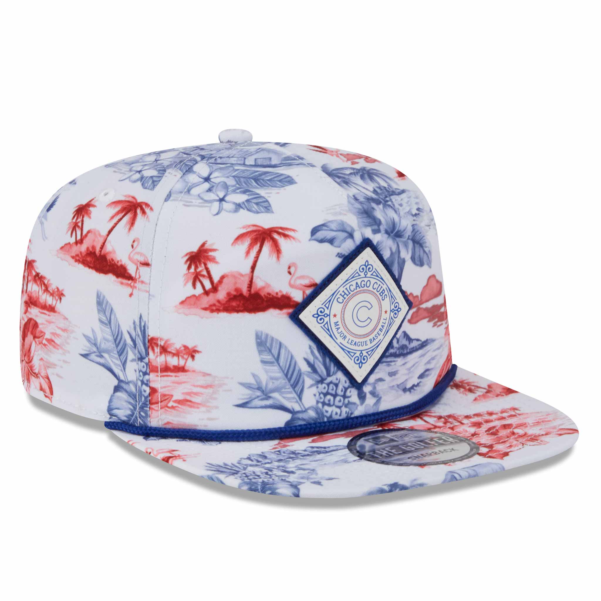 Chicago Cubs New Era Printed Golfer Adjustable Cap - Image 5