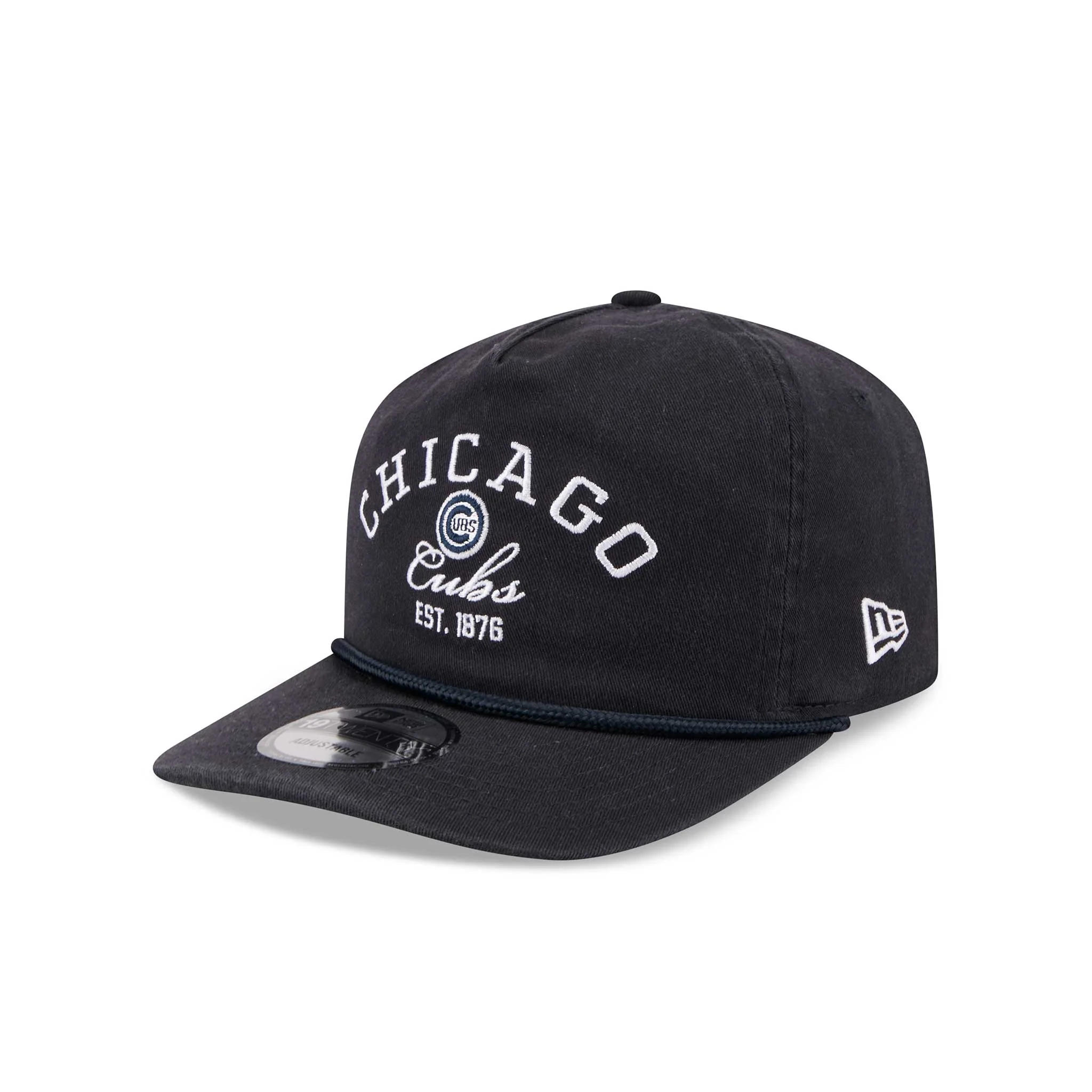 Chicago Cubs New Era Stacked Navy 1920 Rope Snapback Adjustable Cap