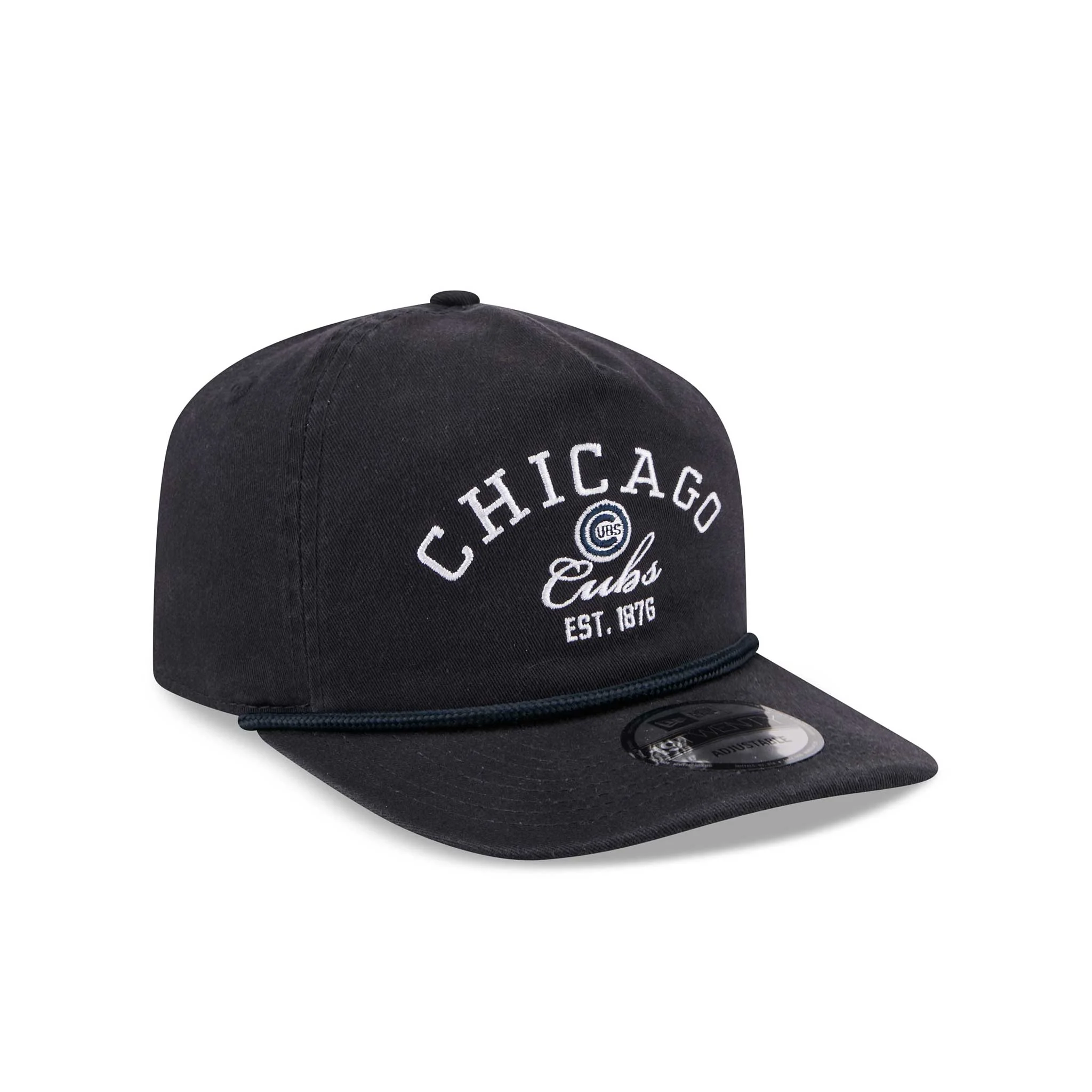 Chicago Cubs New Era Stacked Navy 1920 Rope Snapback Adjustable Cap - Image 2