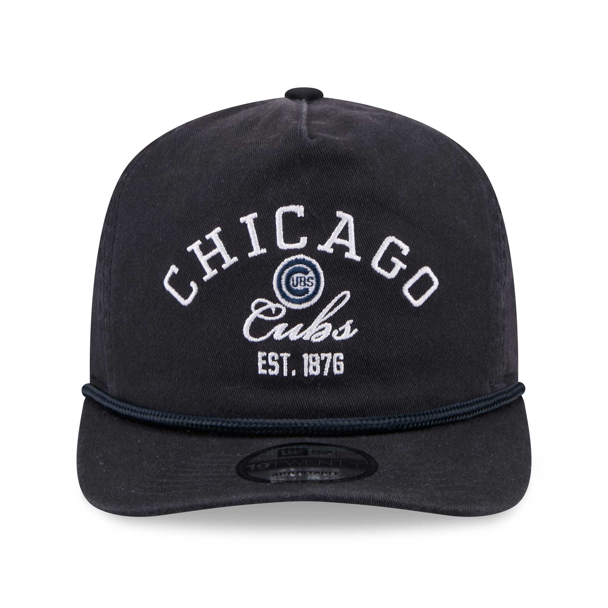 Chicago Cubs New Era Stacked Navy 1920 Rope Snapback Adjustable Cap - Image 3