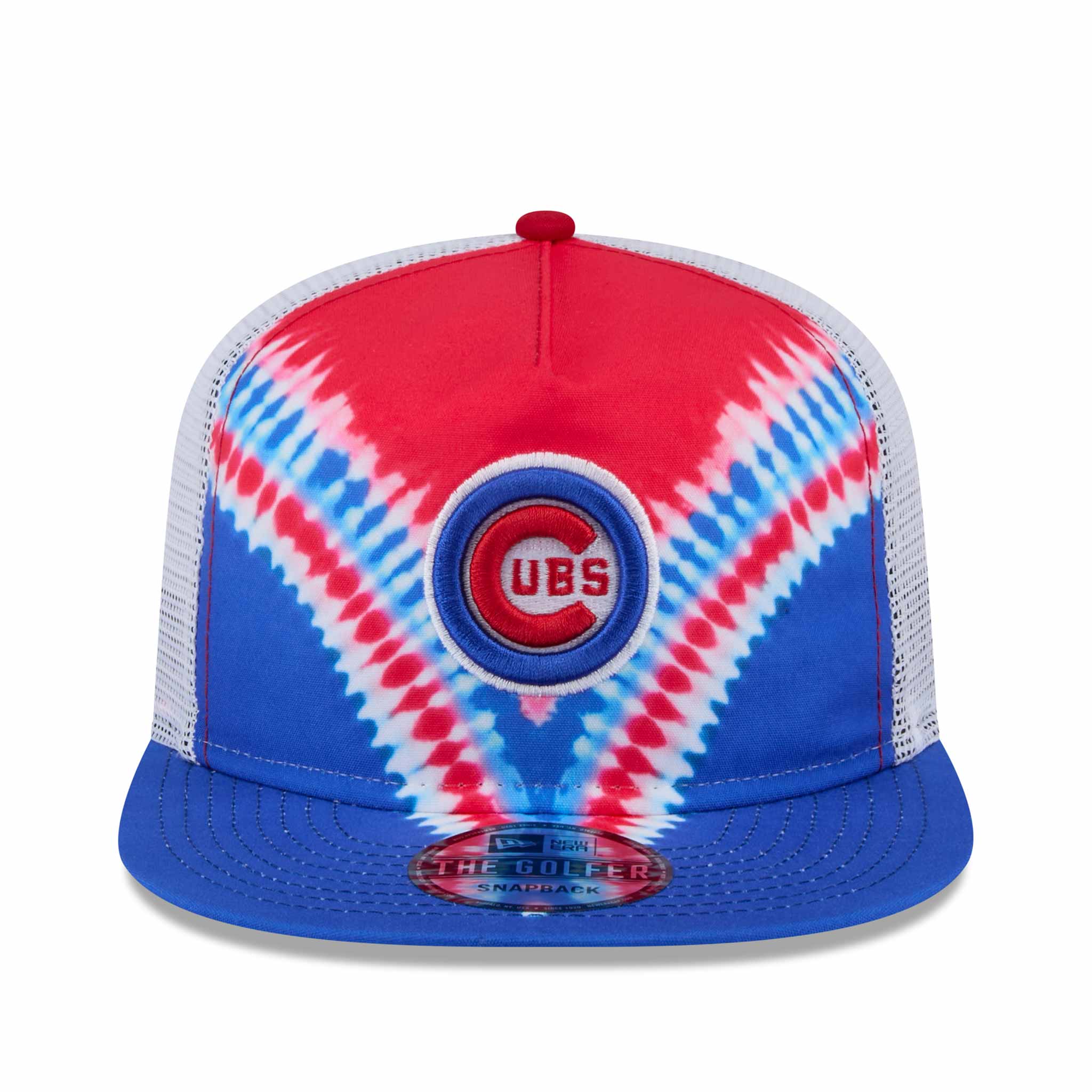 Chicago Cubs New Era Tie Dyed Golfer Adjustable Cap - Image 4