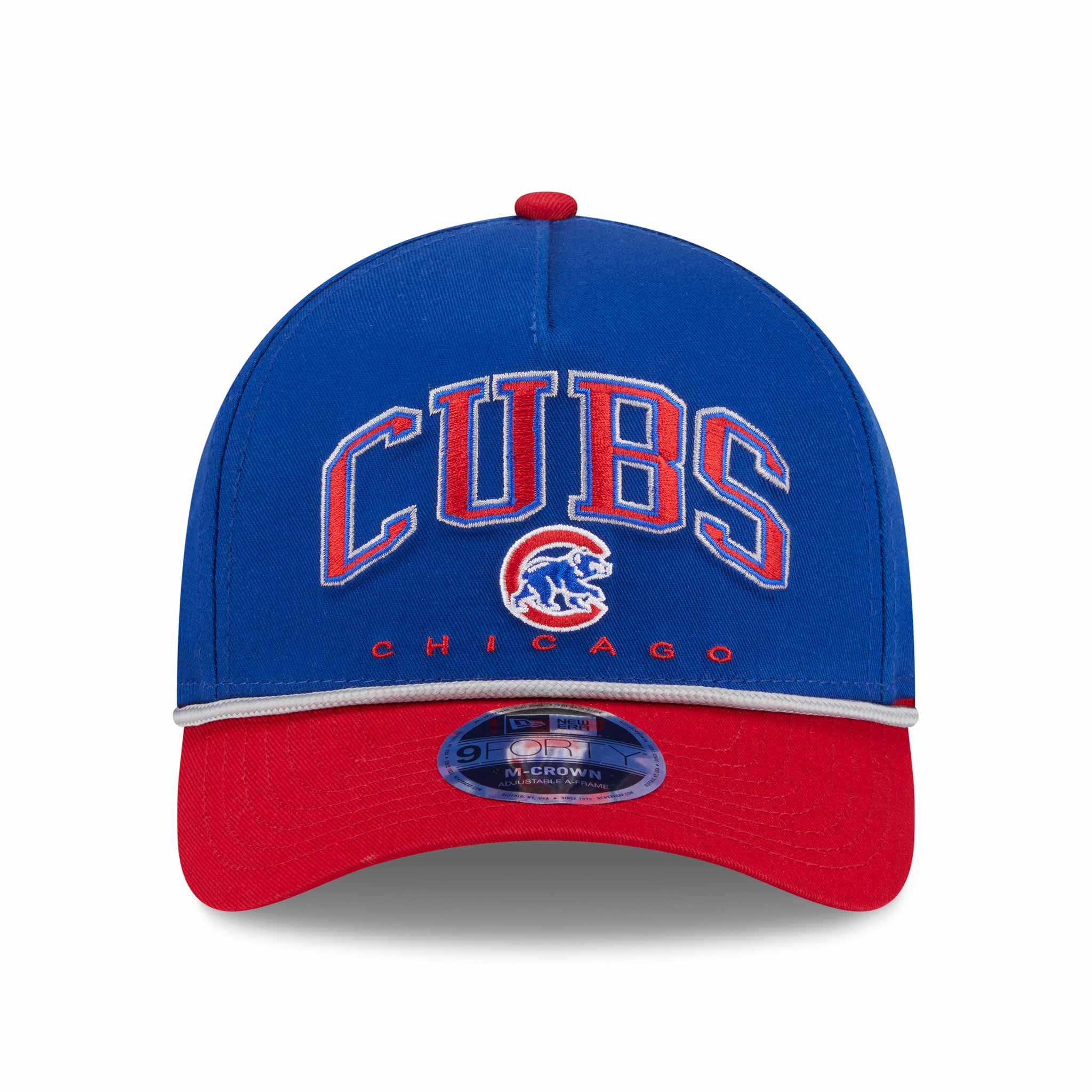 Chicago Cubs New Era Two Tone Arch 9FORTY M Crown Adjustable Cap - Image 4