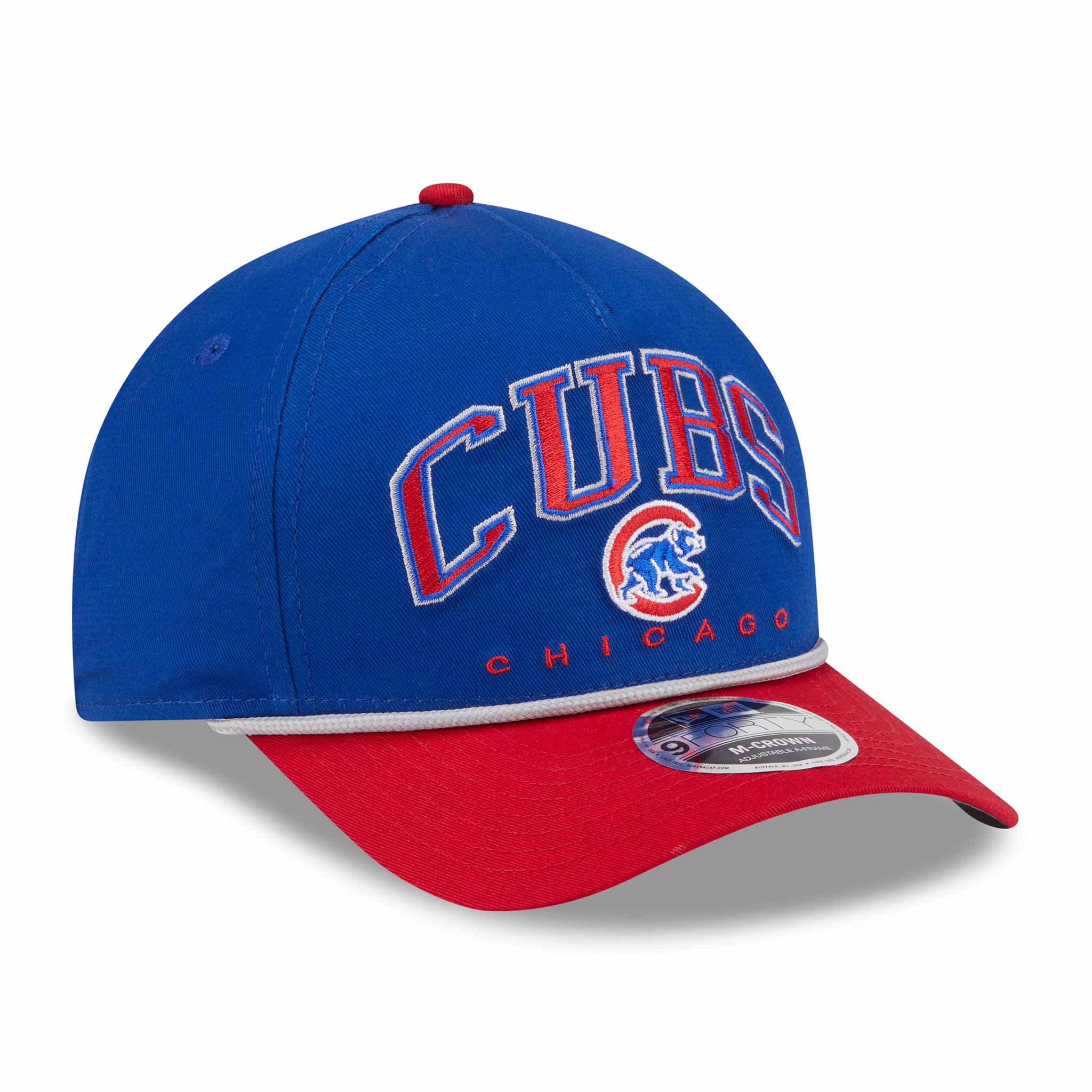 Chicago Cubs New Era Two Tone Arch 9FORTY M Crown Adjustable Cap - Image 5