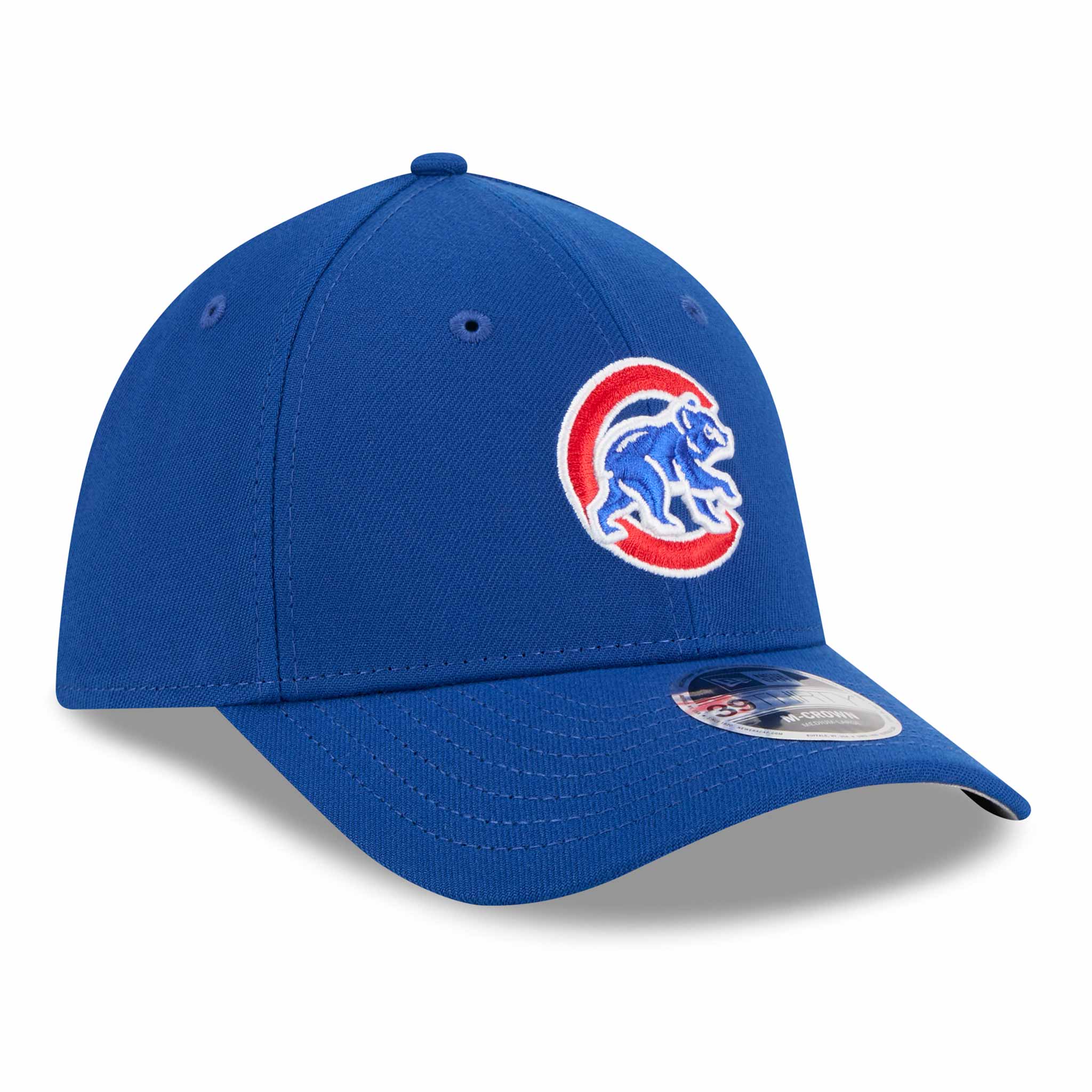 Chicago Cubs New Era Walking Bear Royal 39THIRTY M Crown Stretch Fit Cap - Image 5